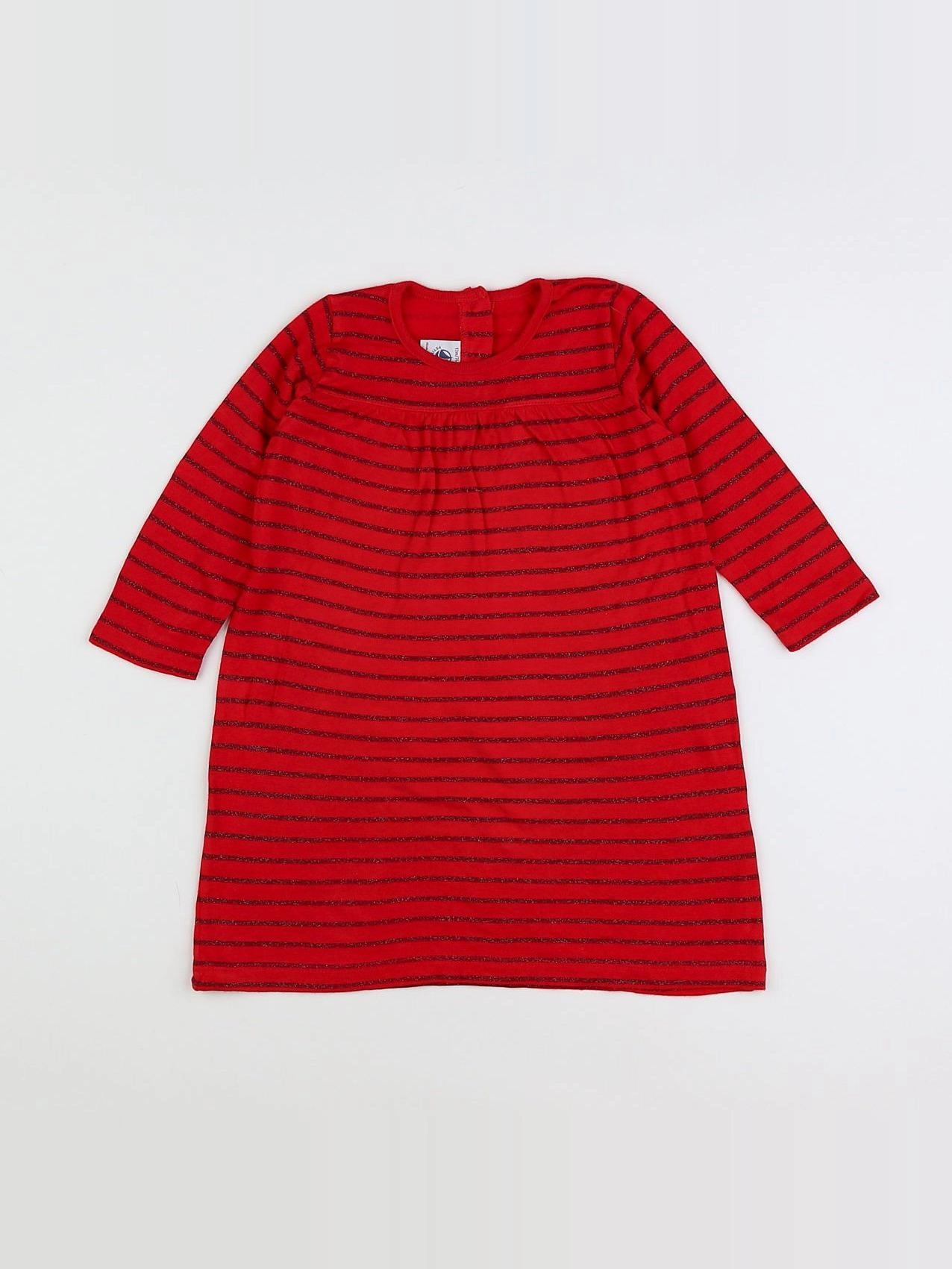 Petit Bateau - robe rouge - 12 mois