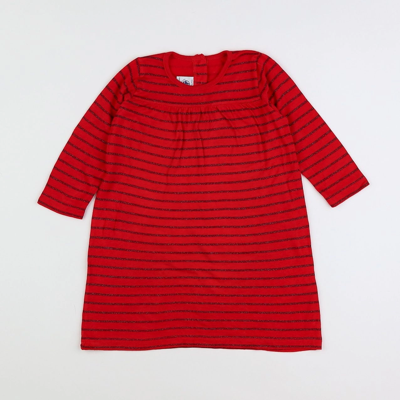 Petit Bateau - robe rouge - 12 mois