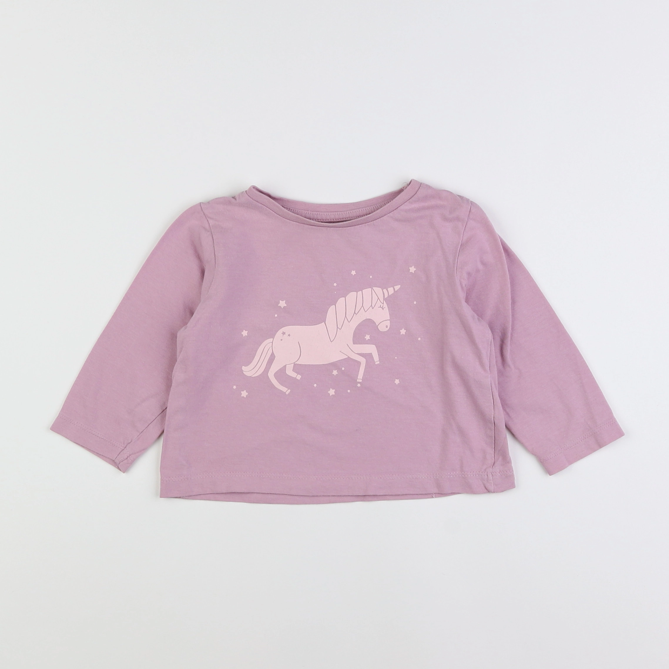 Vertbaudet - tee-shirt violet - 2 ans