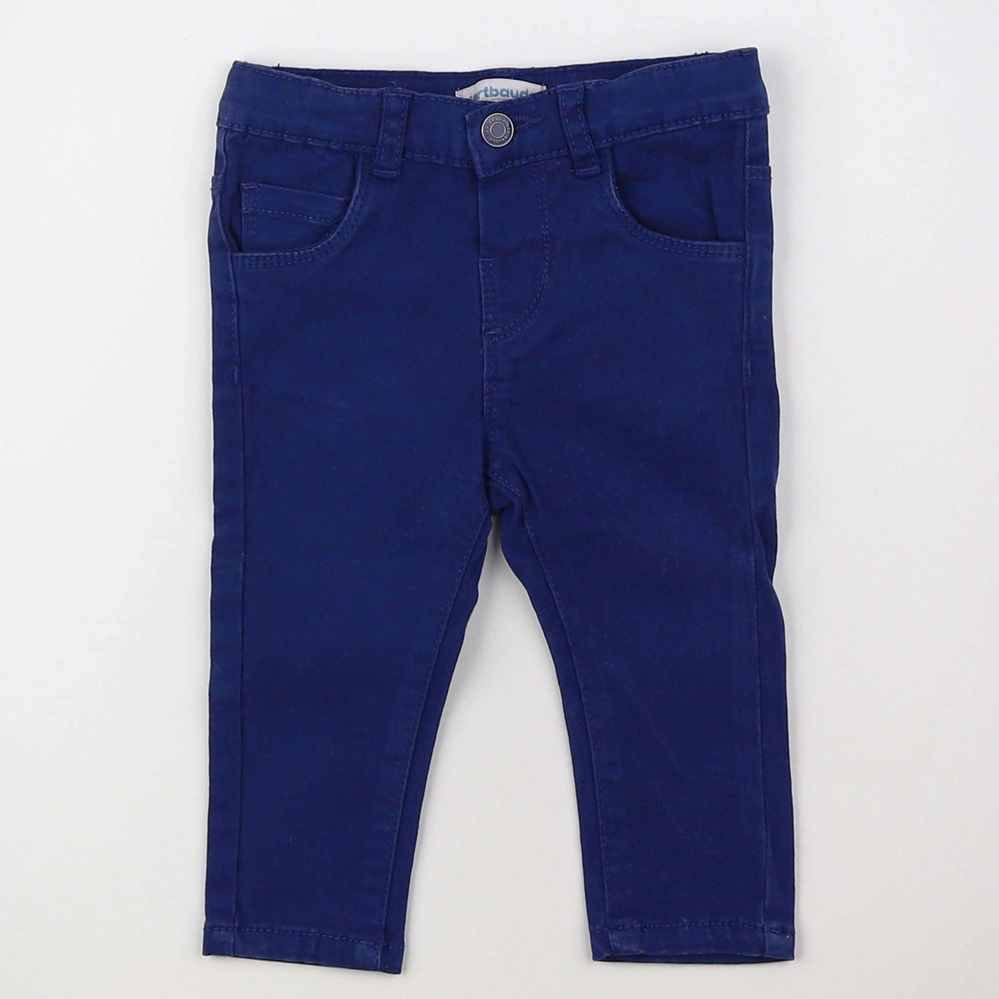 Vertbaudet - pantalon bleu - 9 mois