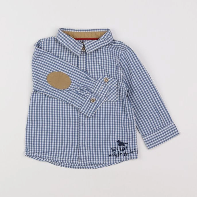 Tape à l'oeil - chemise bleu - 12 mois