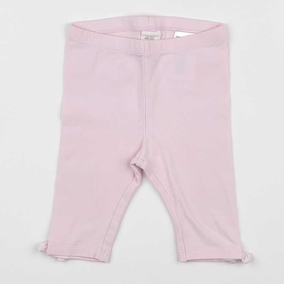 H&M - legging rose - 9 mois