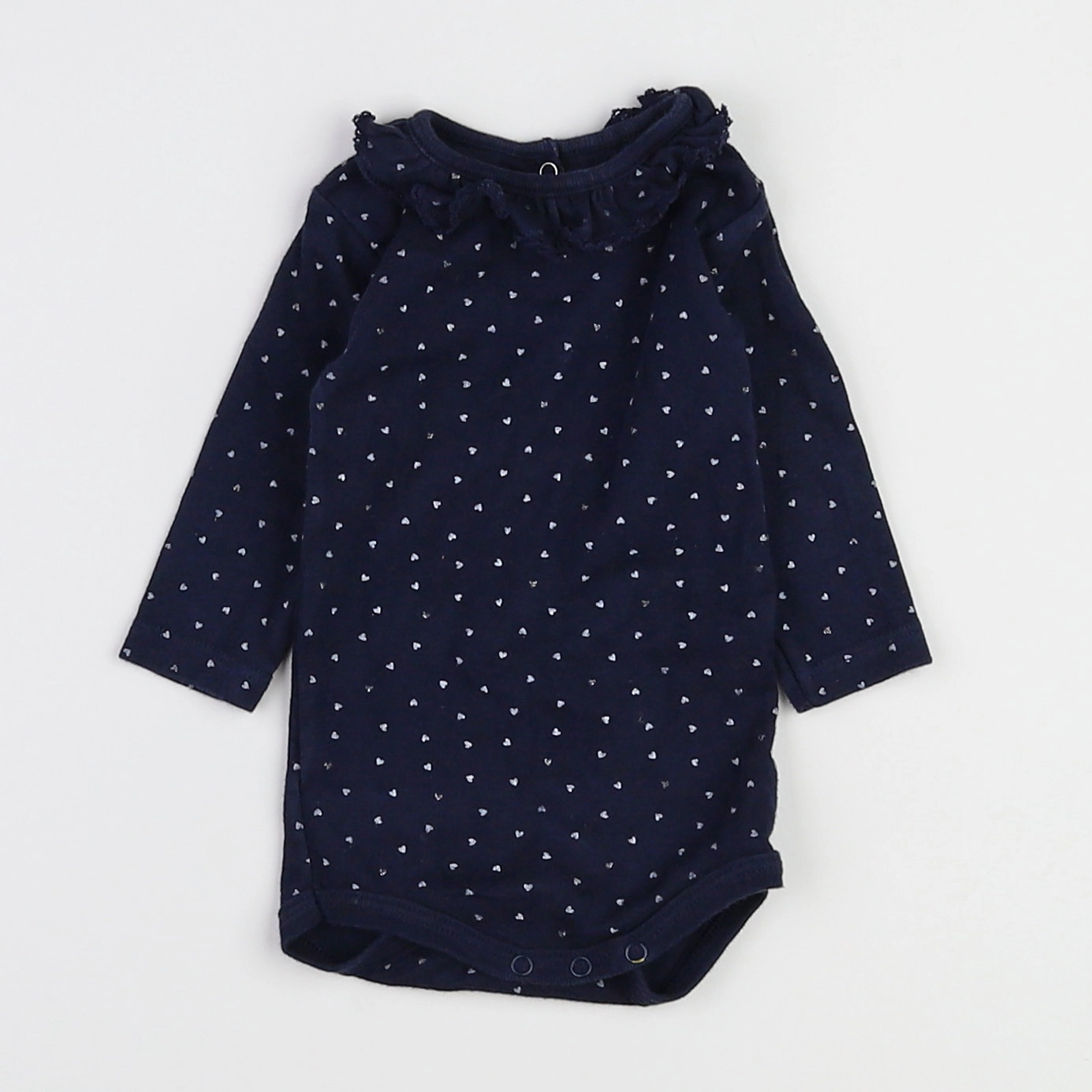 Petit Bateau - body vetement bleu - 3 mois