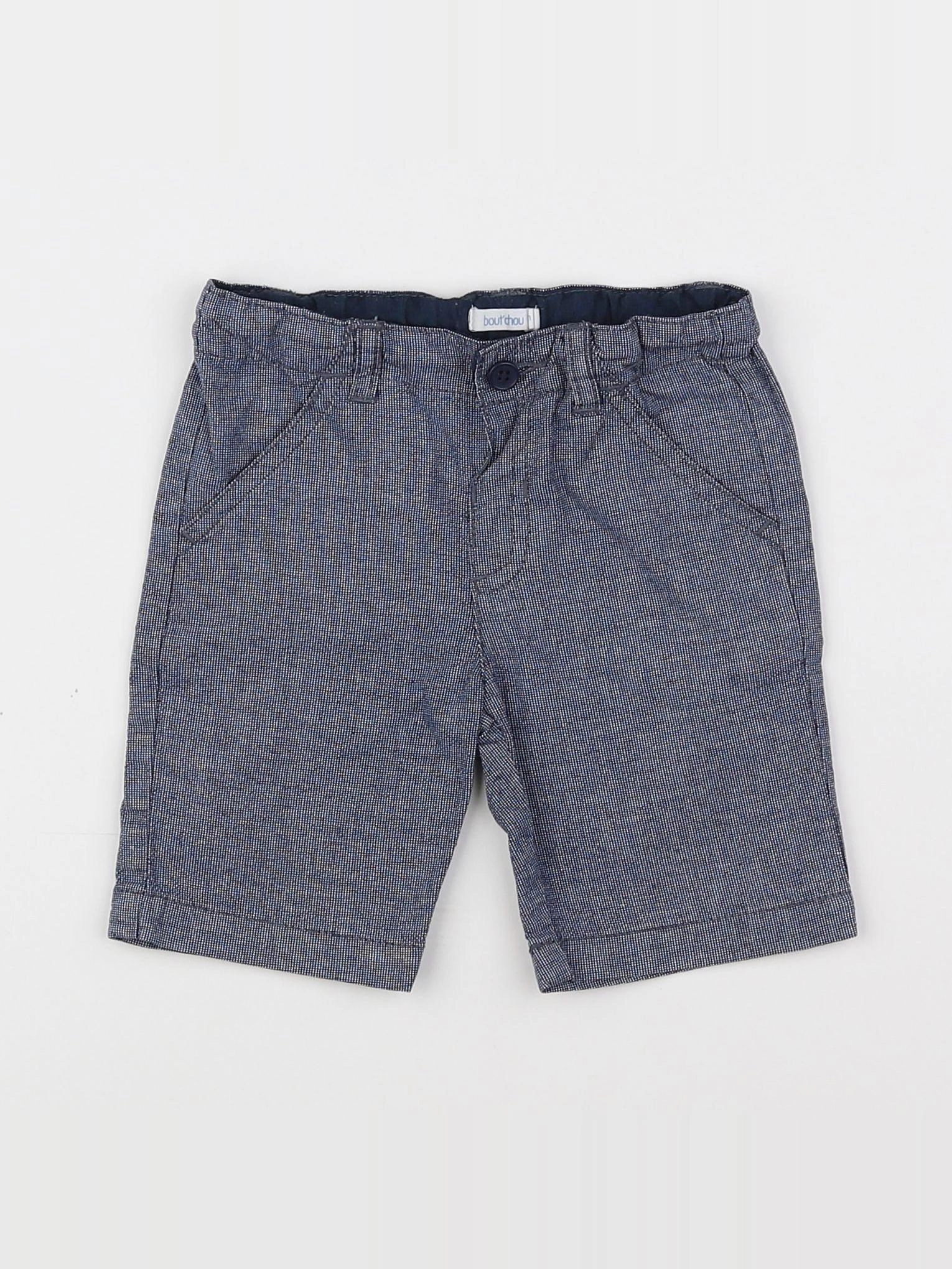 Boutchou - short bleu - 12 mois