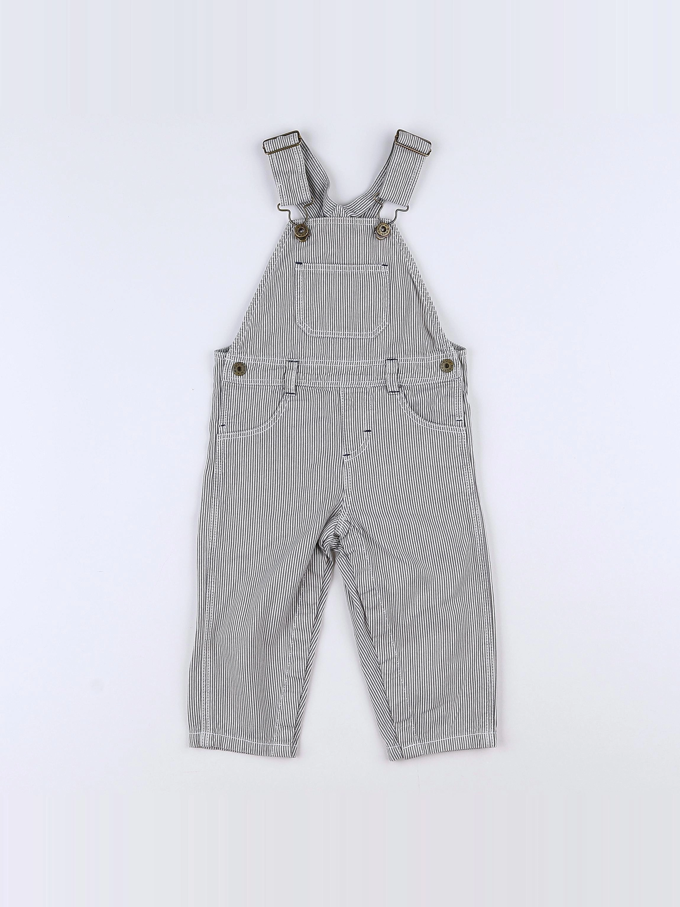Boutchou - salopette gris - 12 mois