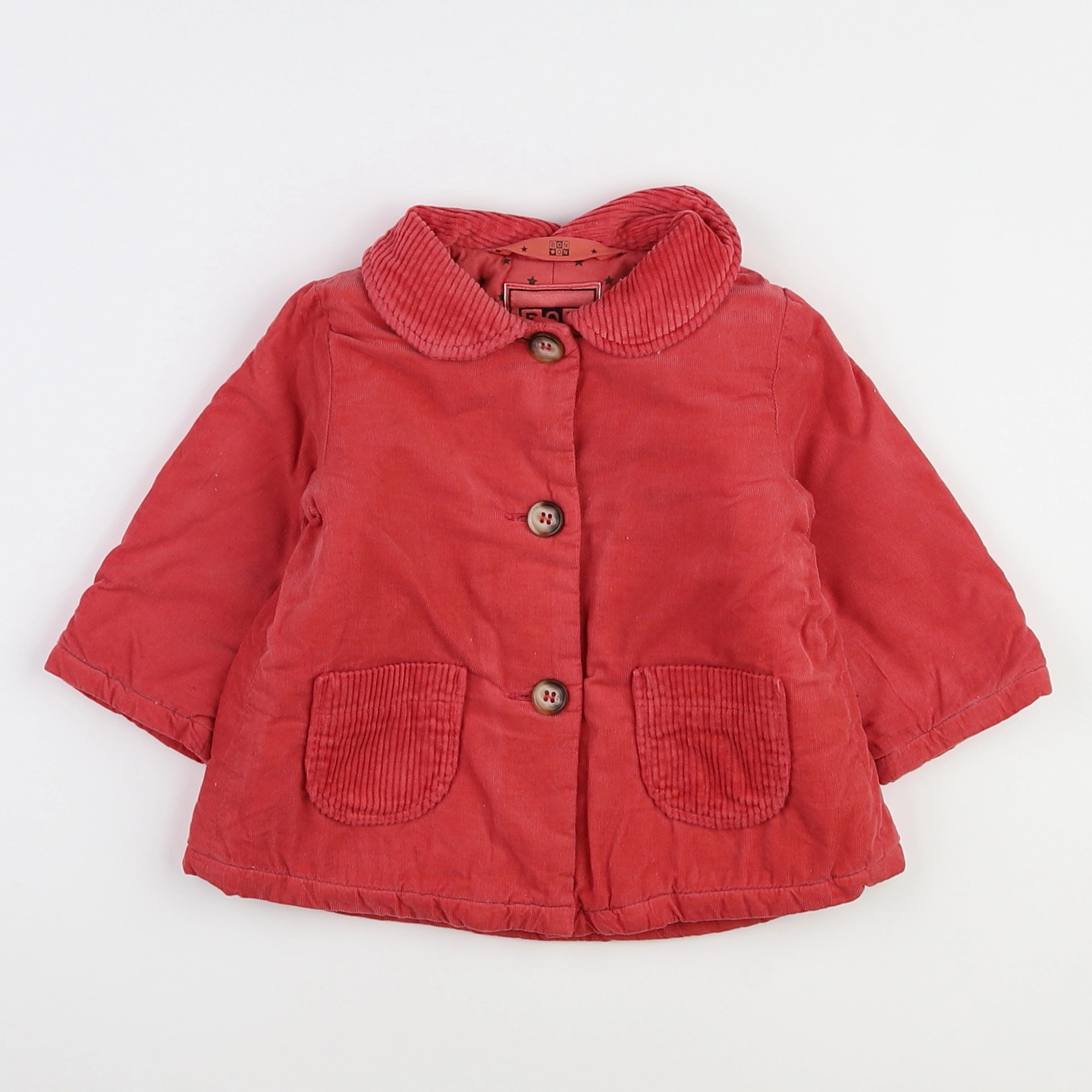 Bonton - veste rose - 6 mois