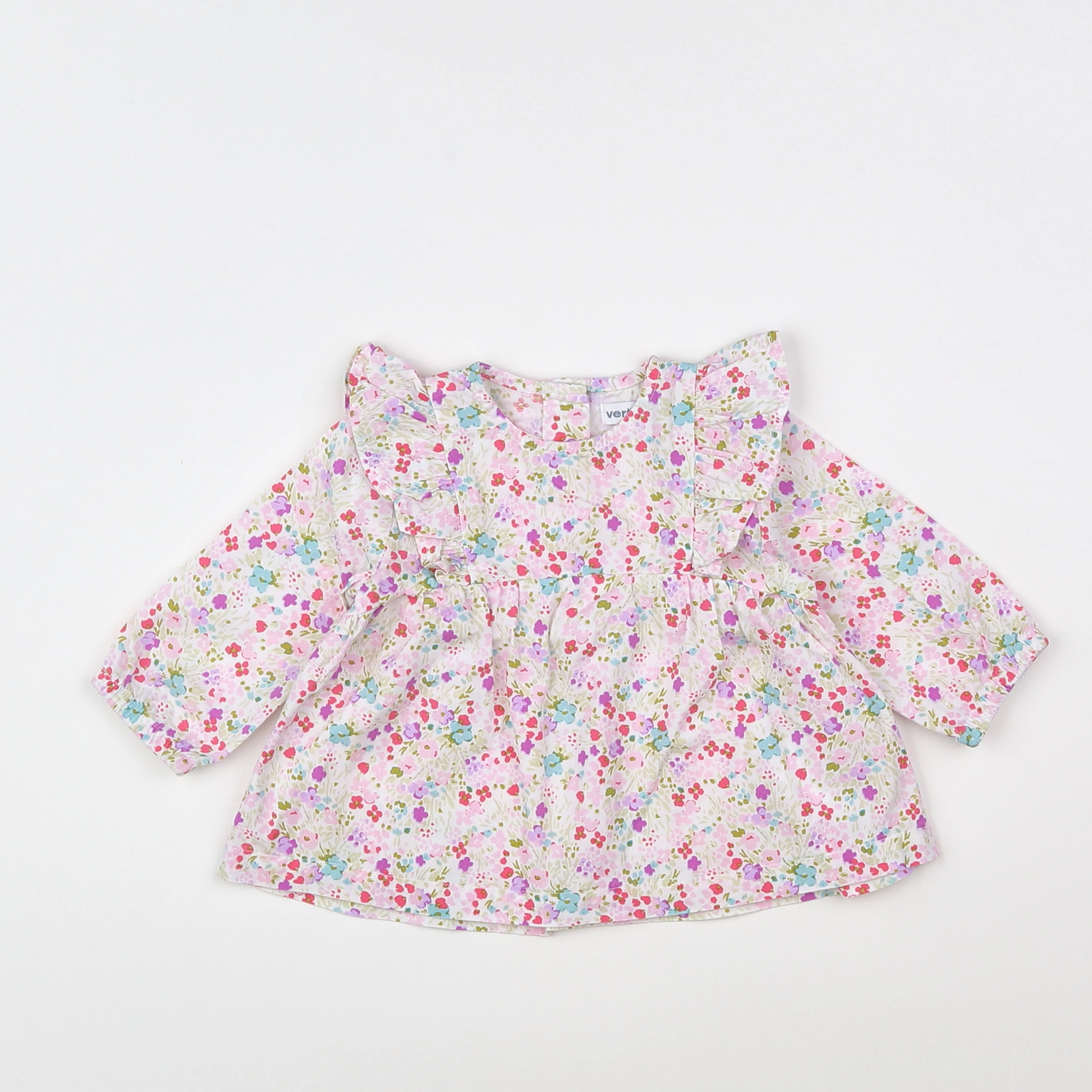 Vertbaudet - blouse multicolore - 3 mois