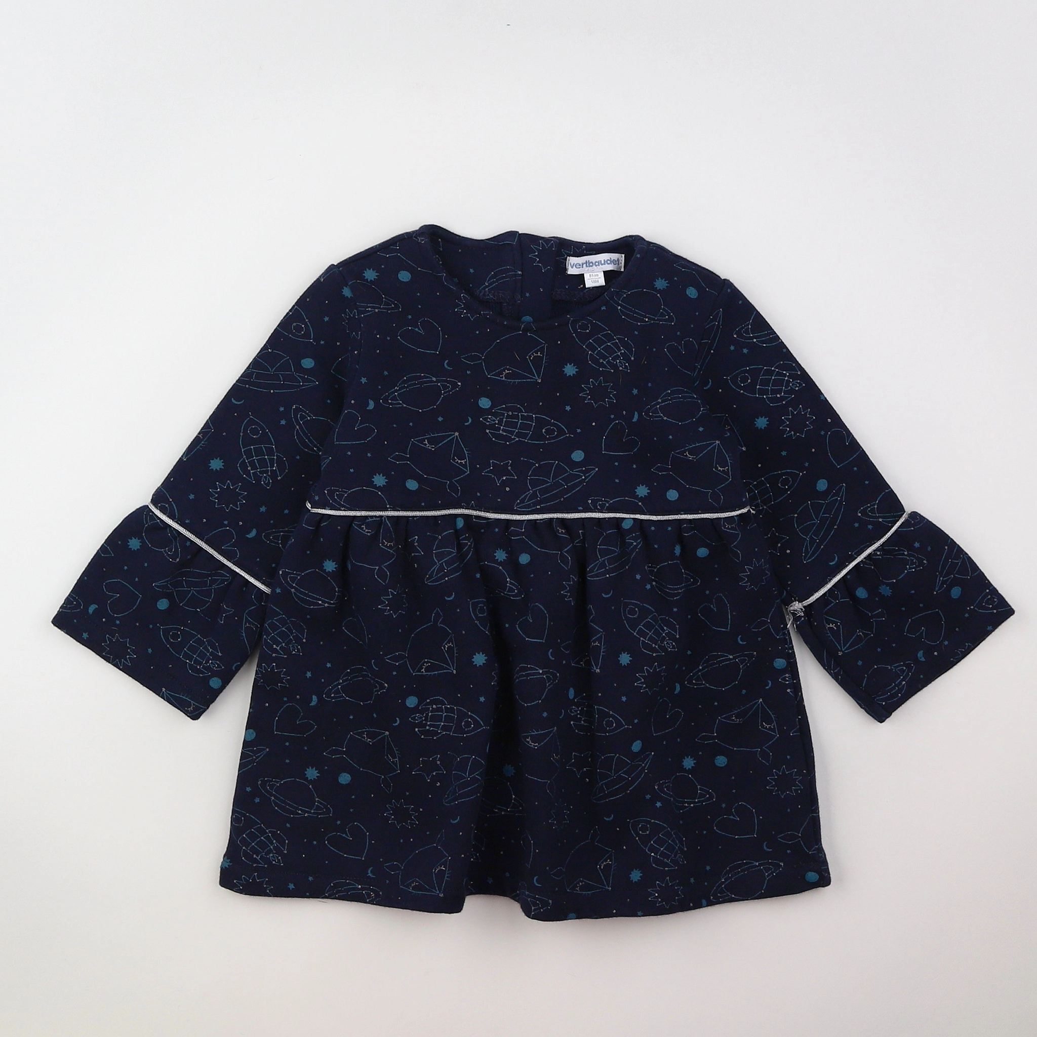 Vertbaudet - robe bleu - 18 mois