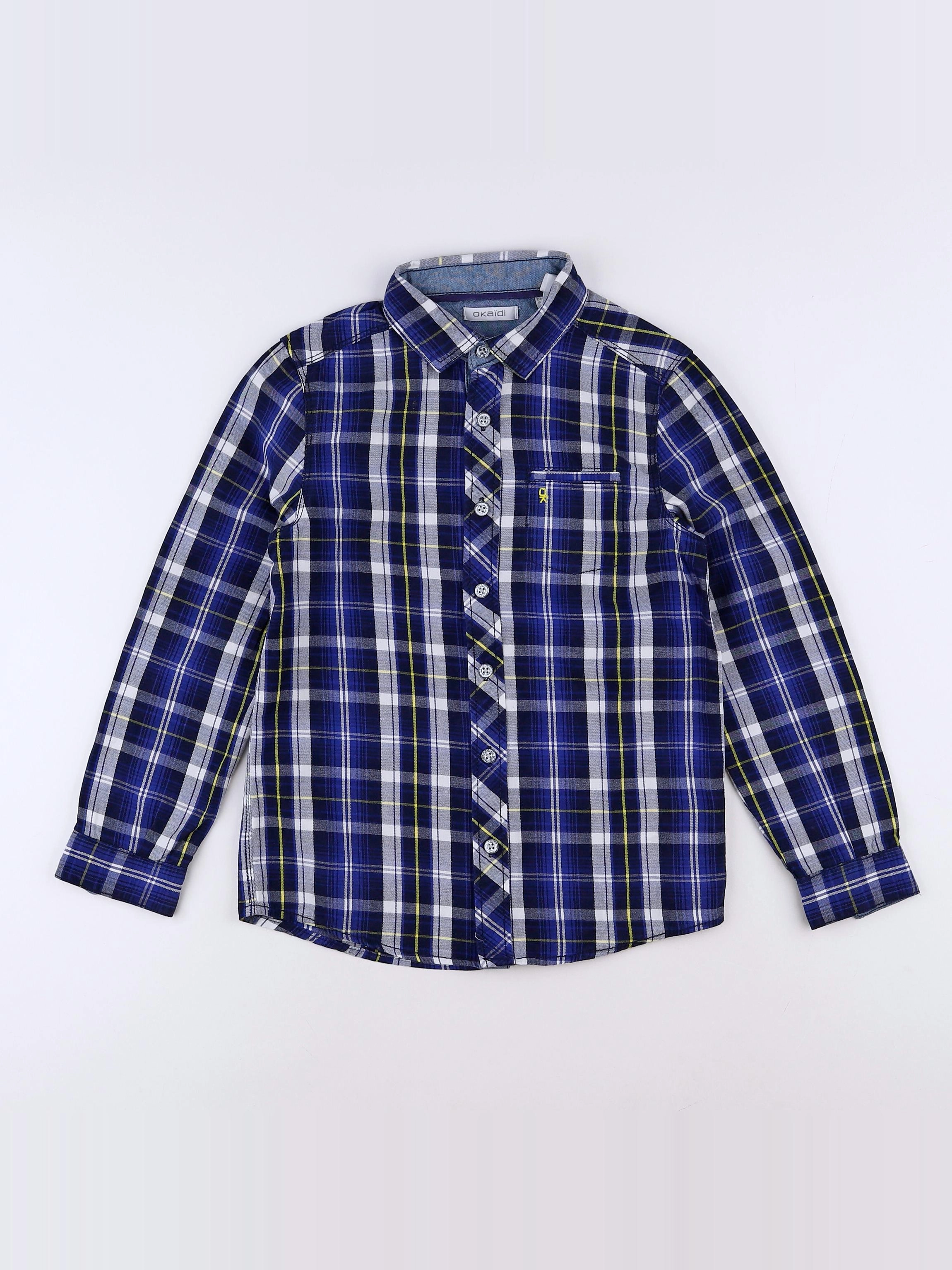 Okaidi - chemise bleu - 8 ans