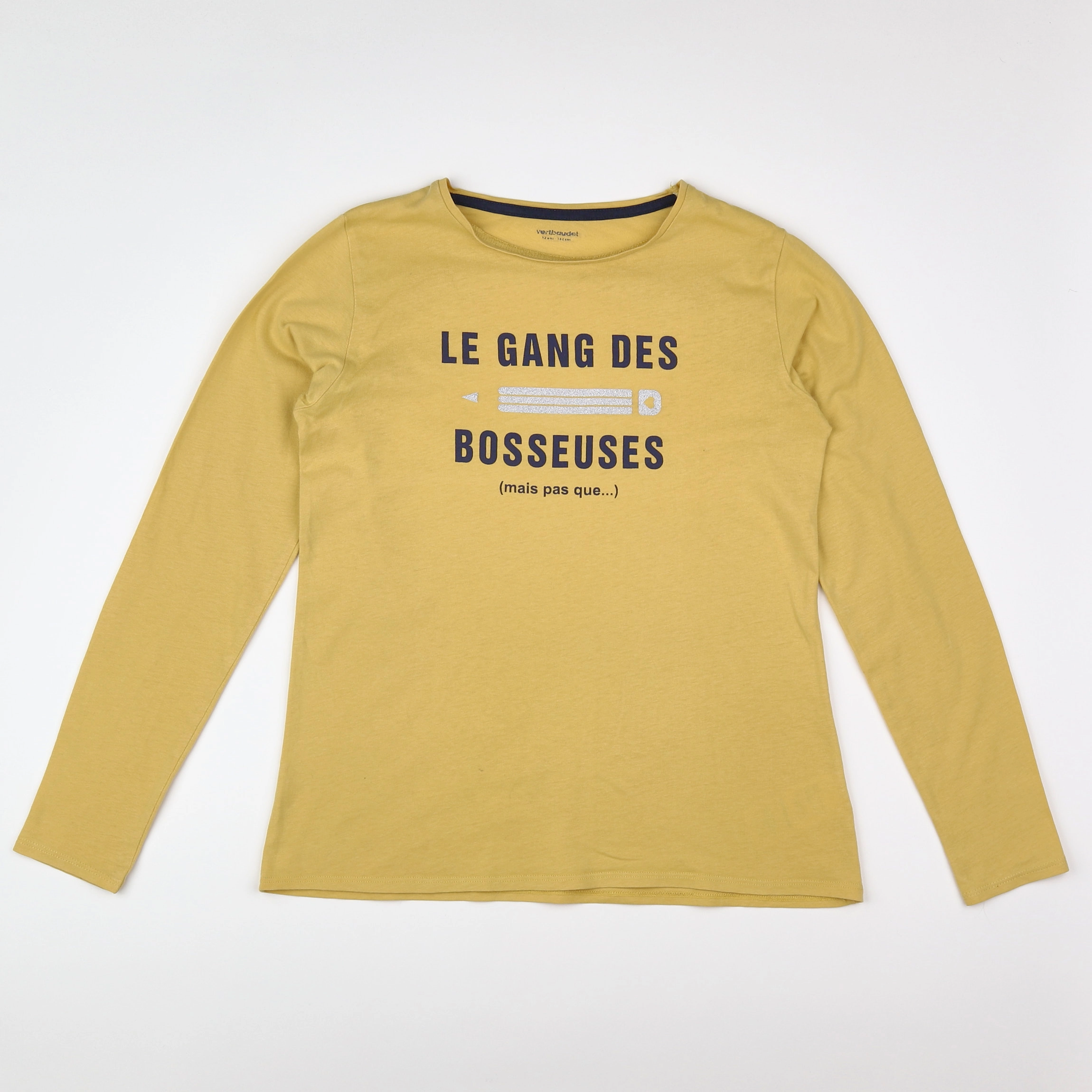 Vertbaudet - tee-shirt jaune - 12 ans