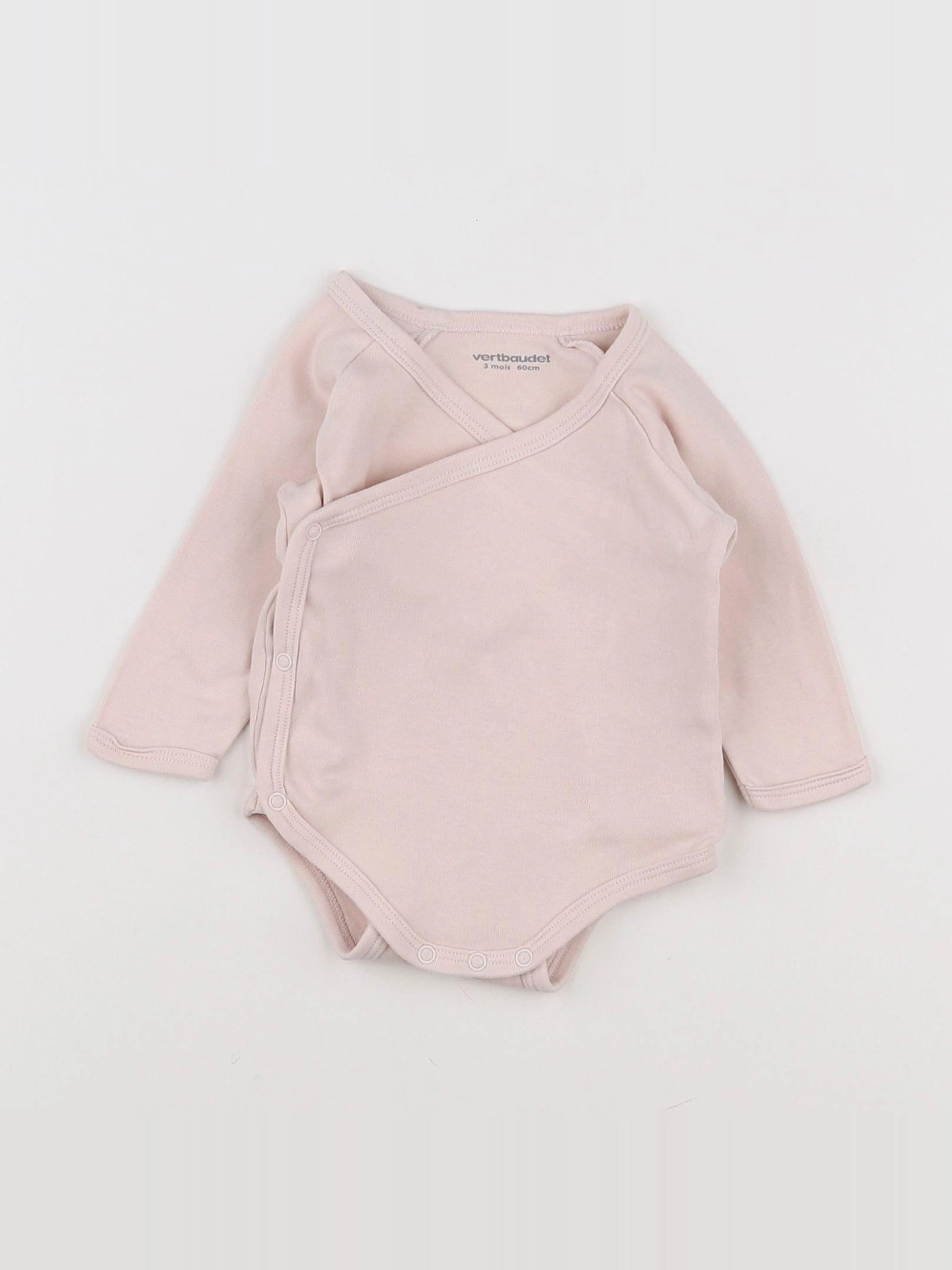 Vertbaudet - body rose - 3 mois