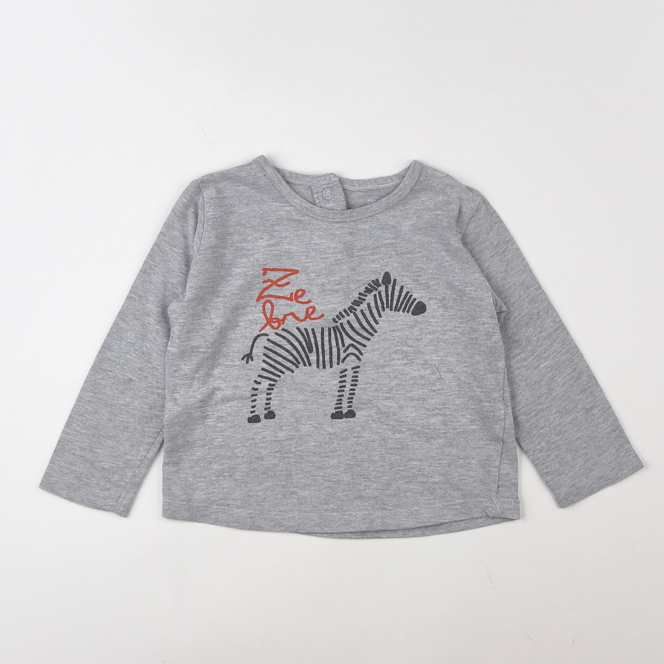 La Redoute - tee-shirt gris - 12 mois