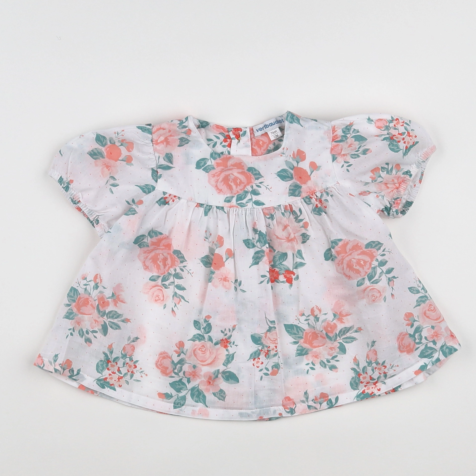Vertbaudet - blouse multicolore - 12 mois