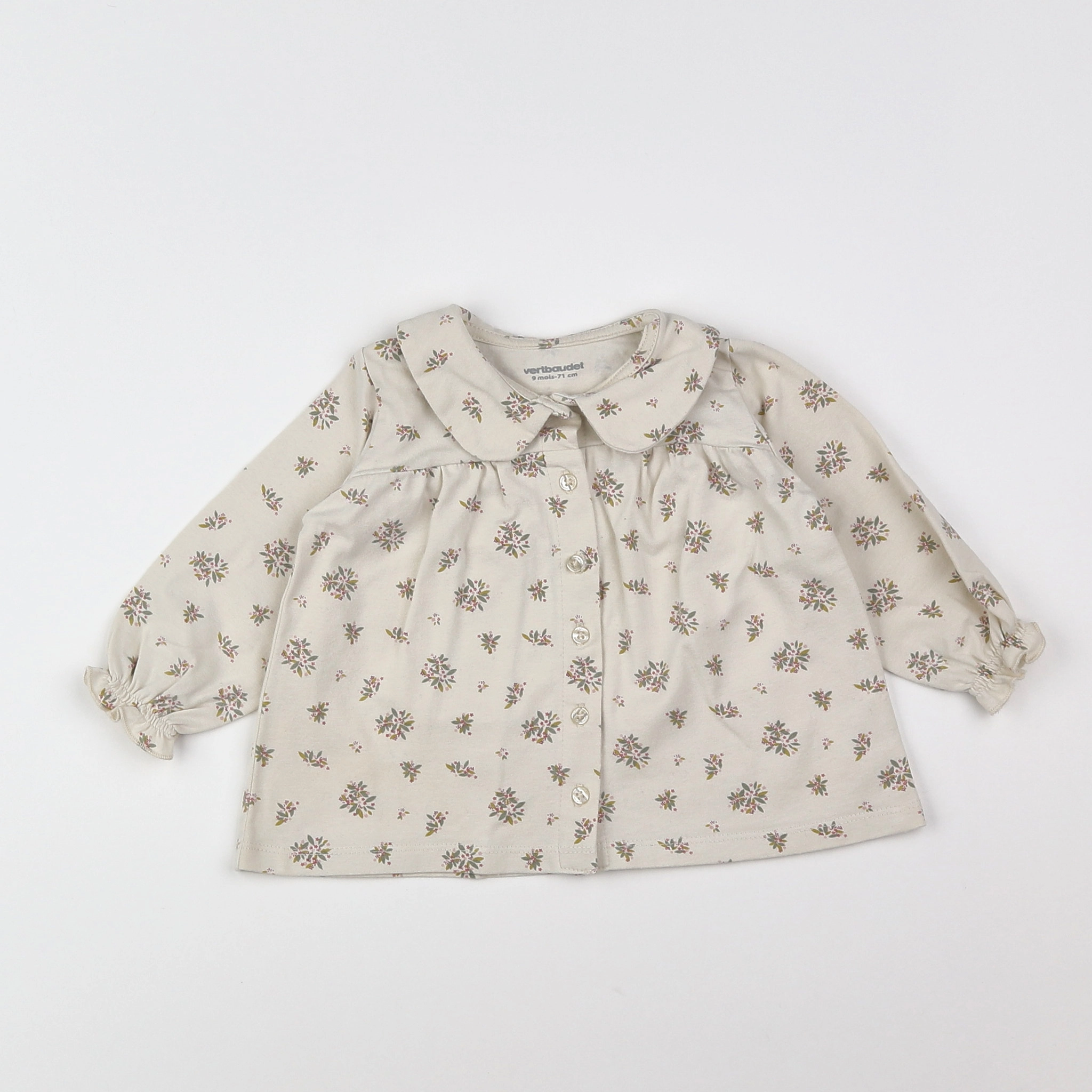 Vertbaudet - blouse beige - 9 mois
