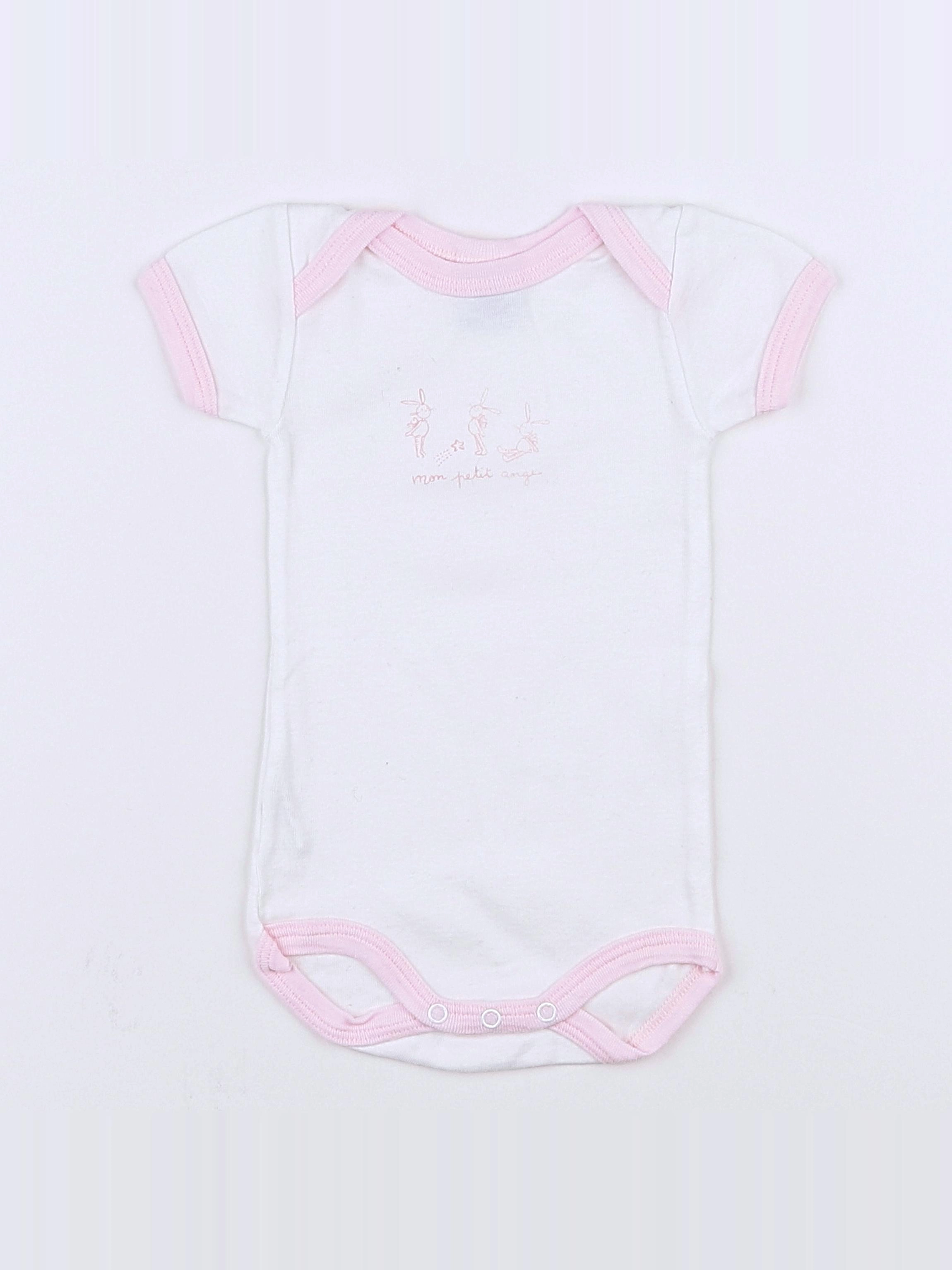 Petit Bateau - body blanc - 3 mois