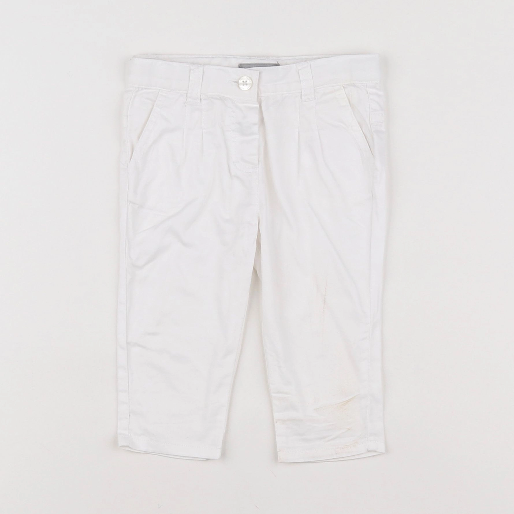 Vertbaudet - pantalon blanc - 6 mois