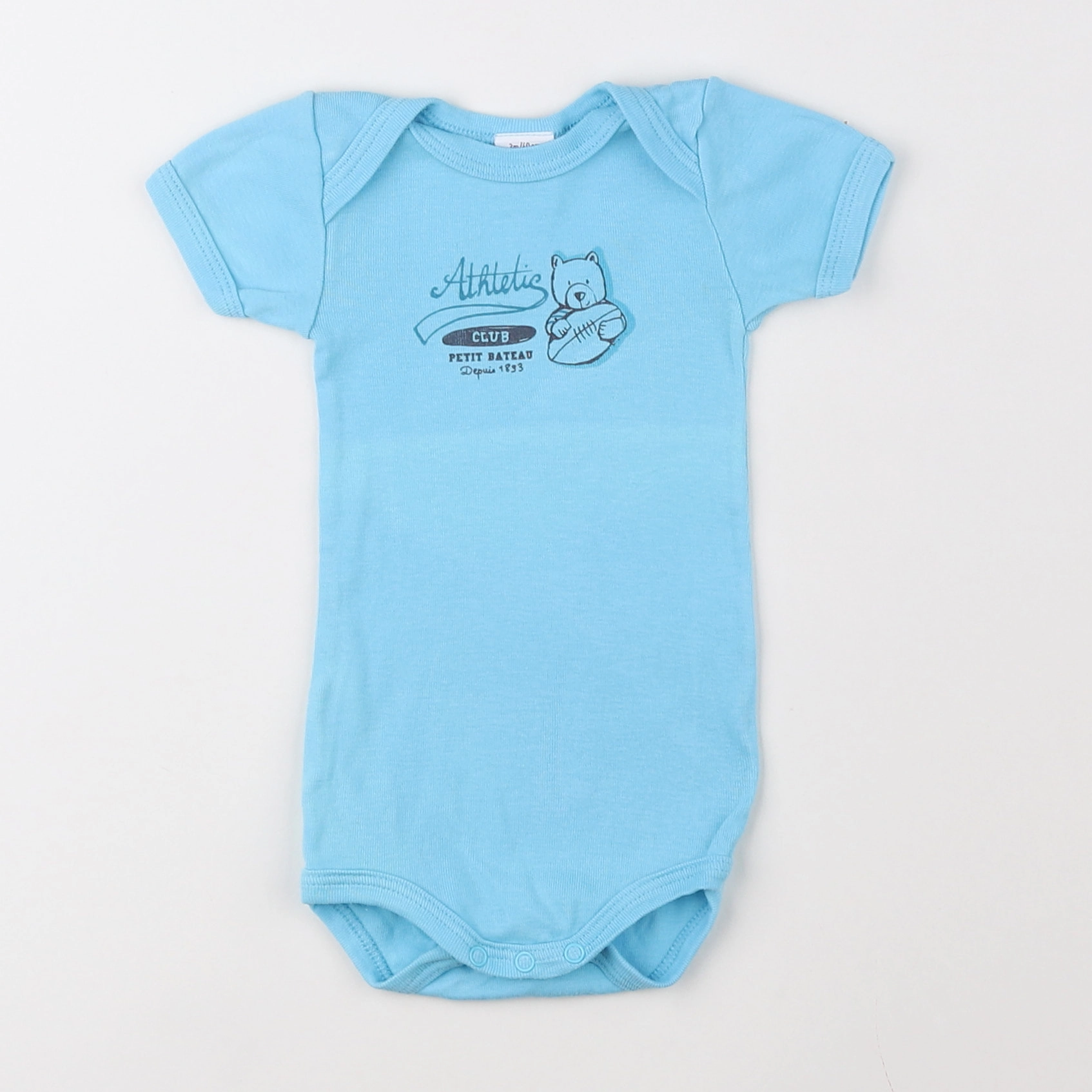 Petit Bateau - body bleu - 3 mois