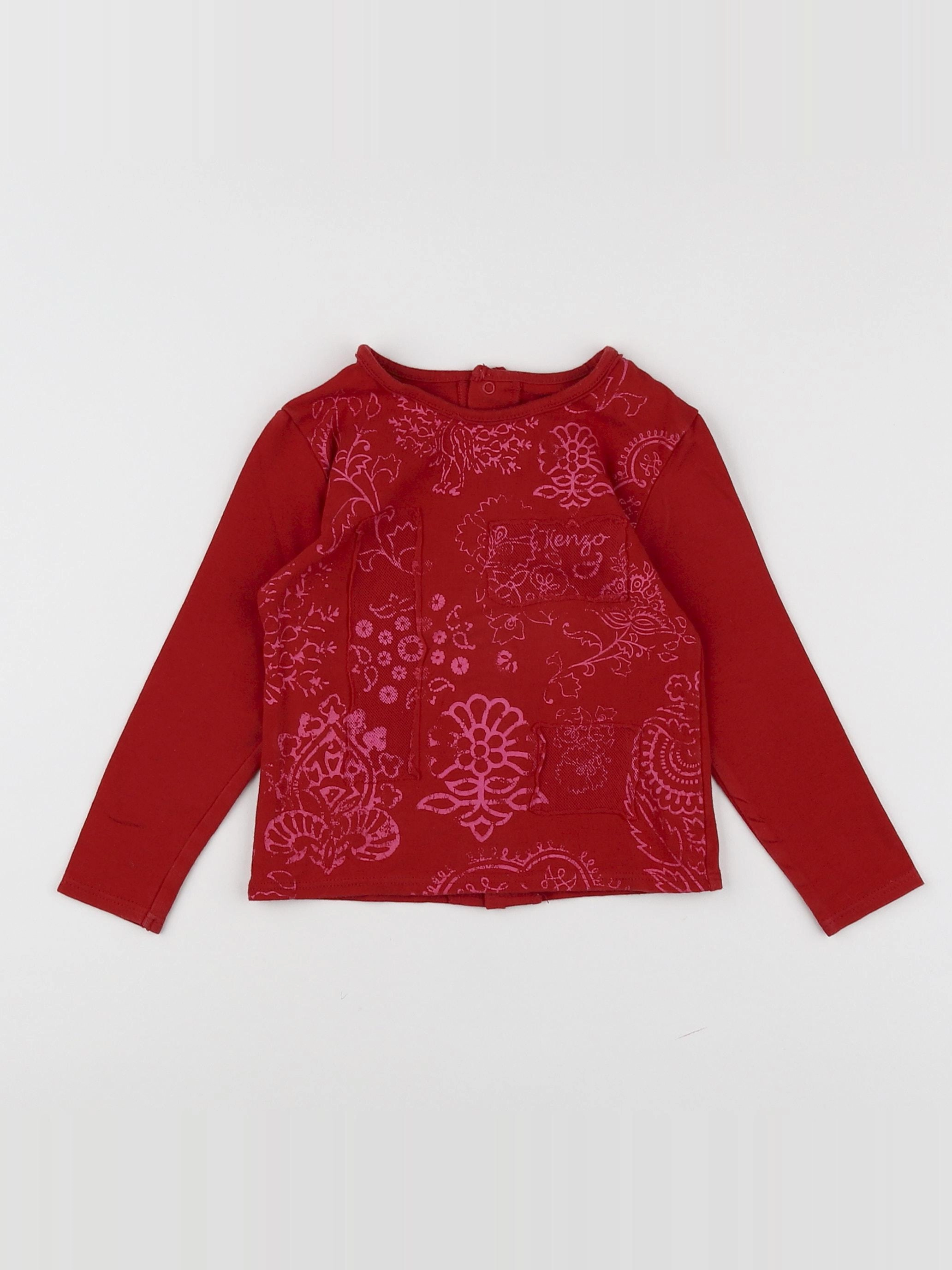 Kenzo - tee-shirt rouge - 18 mois