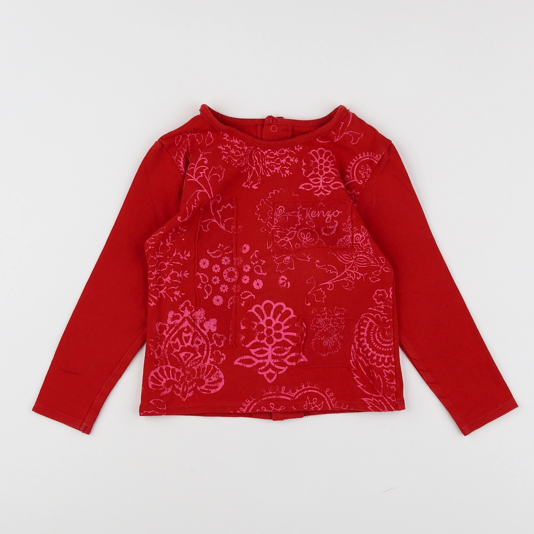 Kenzo - tee-shirt rouge - 18 mois