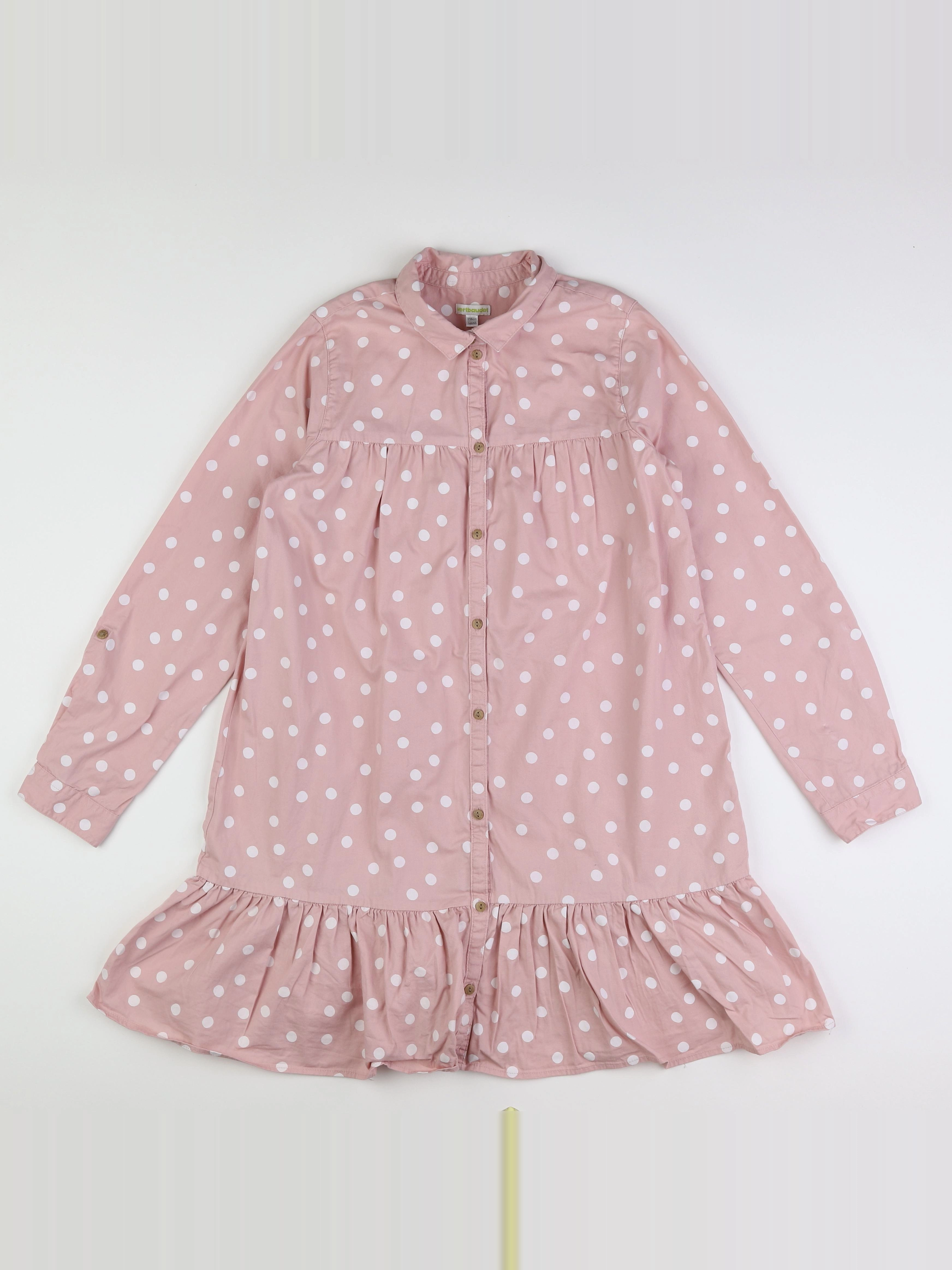 Vertbaudet - robe rose - 14 ans