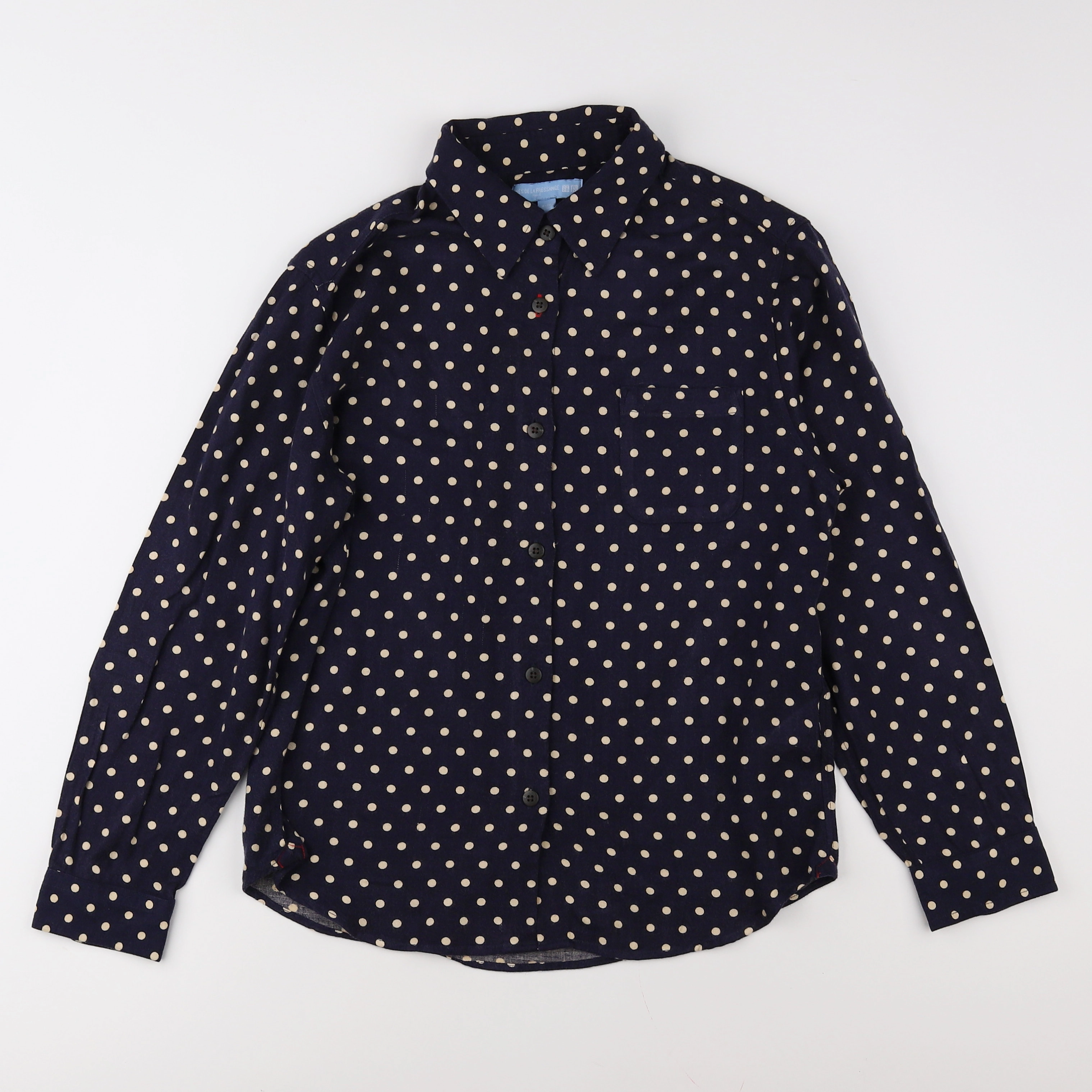 Uniqlo x Ines de la Fressange - chemise bleu - 9/10 ans