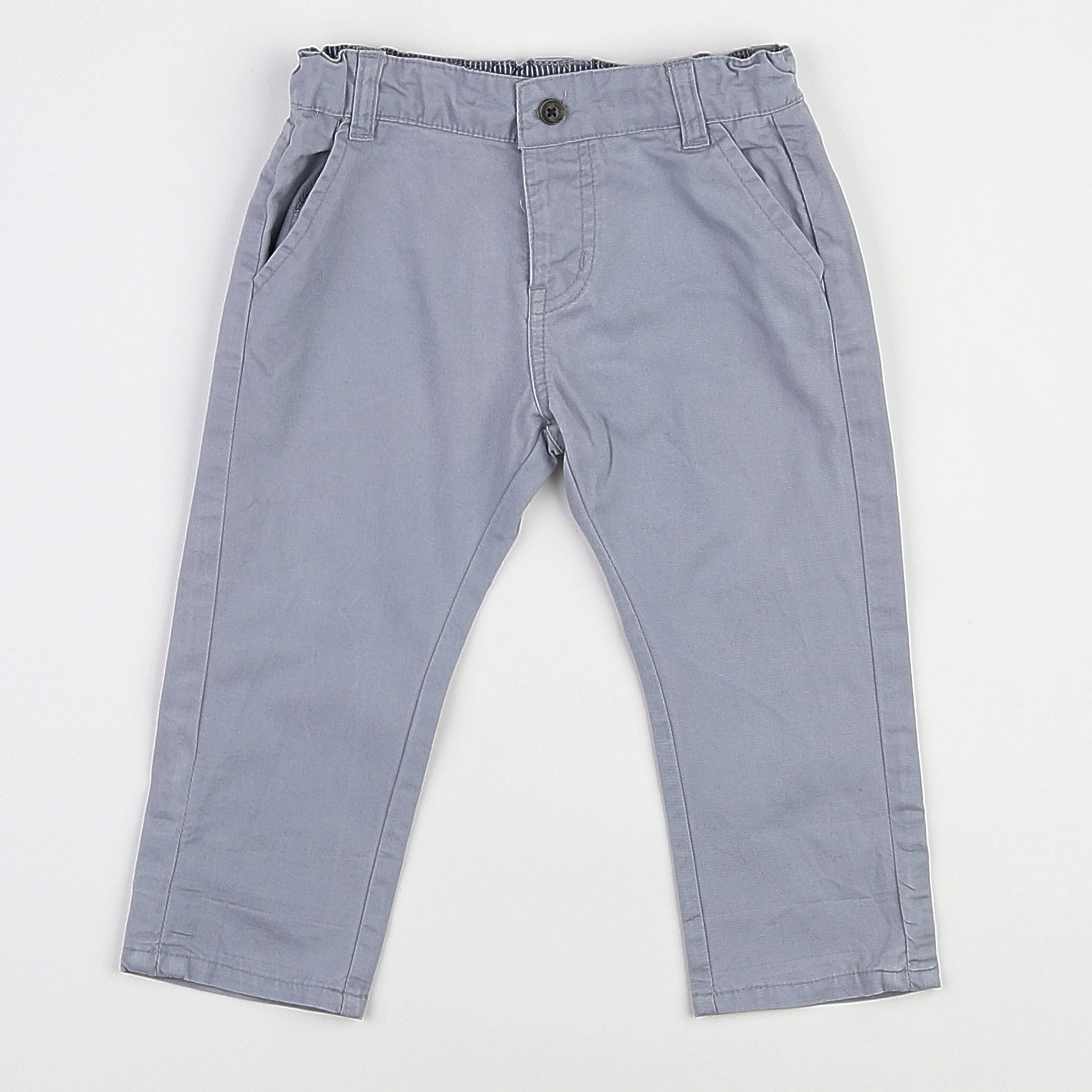 Vertbaudet - pantalon gris - 12 mois