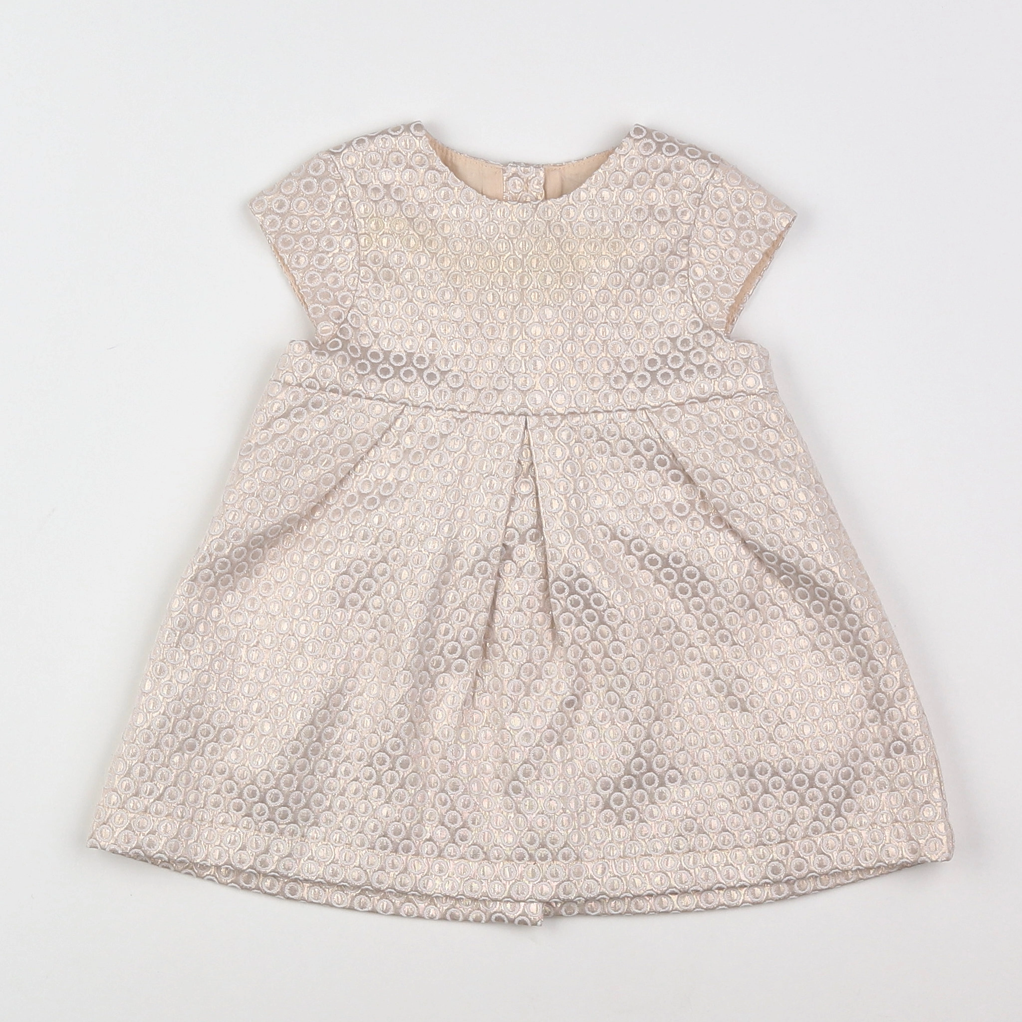 Vertbaudet - robe beige - 9 mois