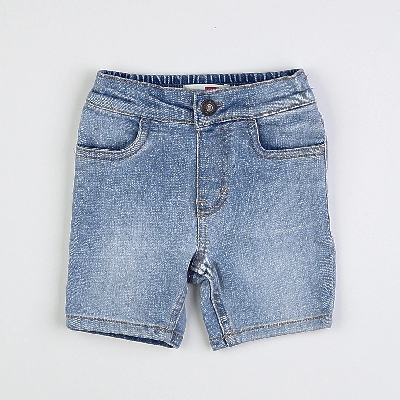 Levi's - short bleu - 12/18 mois