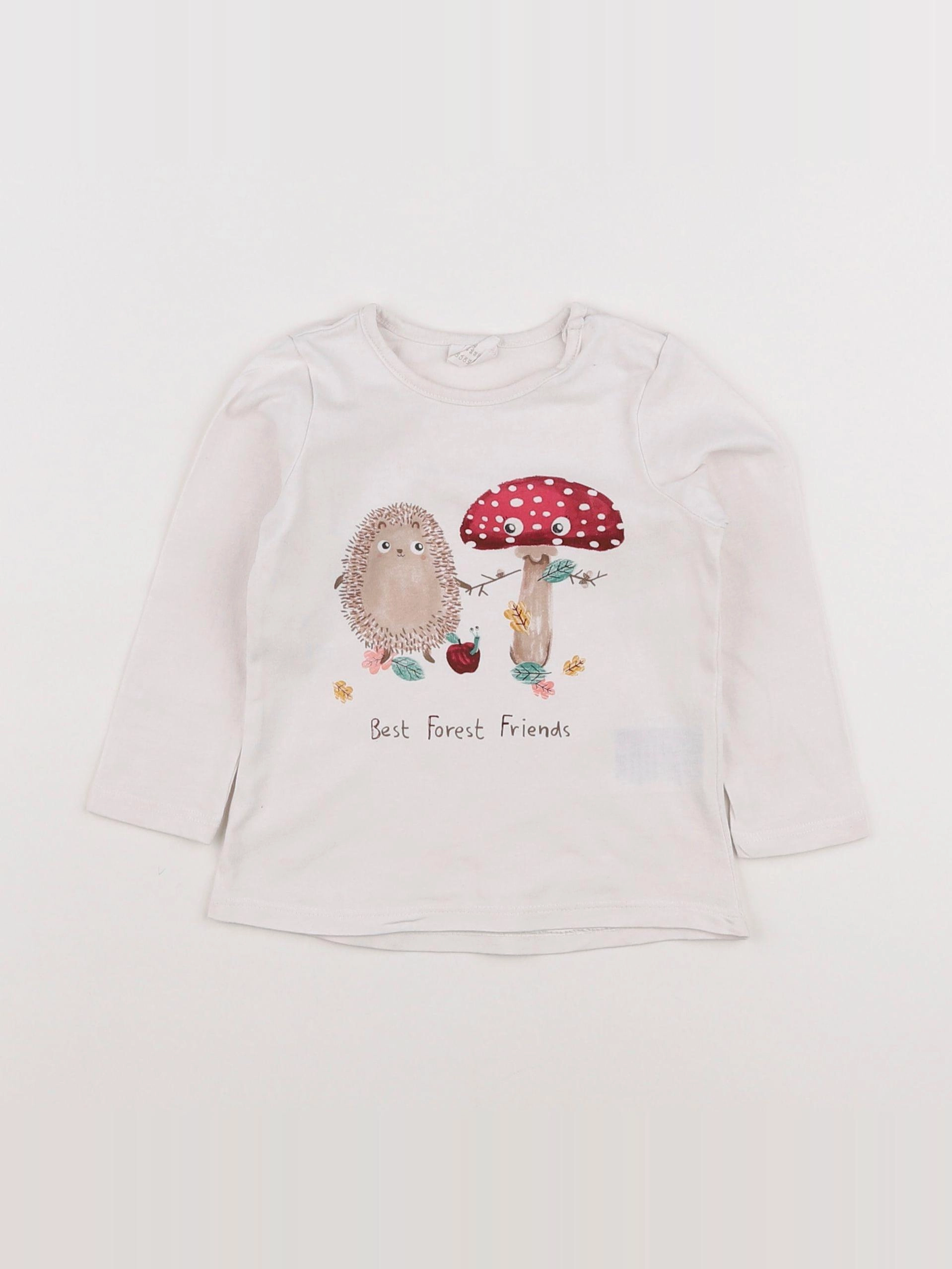 H&M - tee-shirt blanc - 6 mois