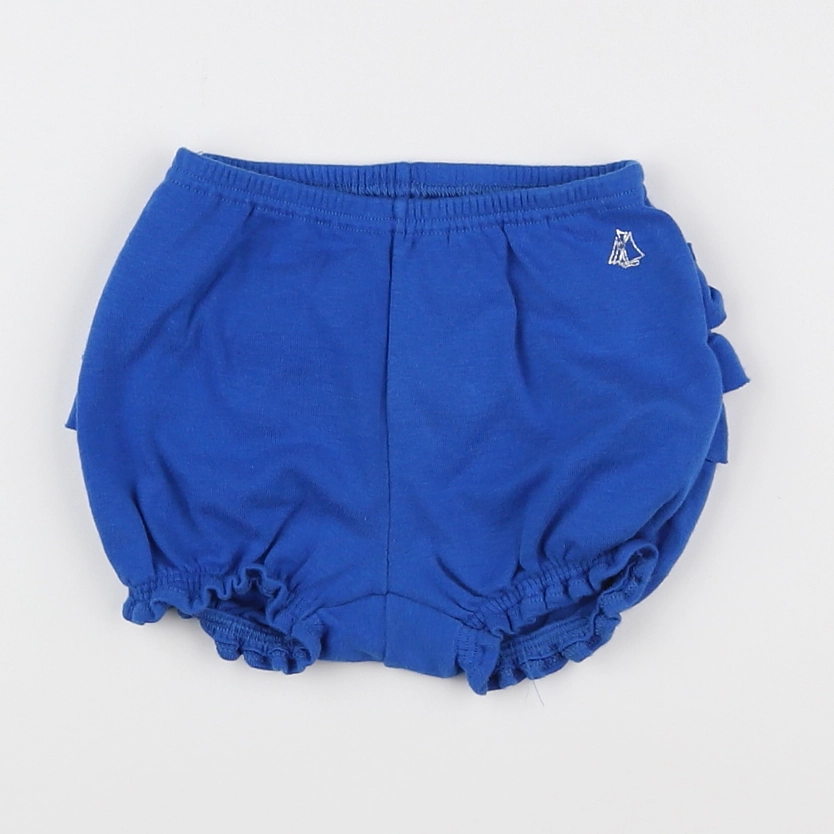 Petit Bateau - bloomer bleu - 3 mois