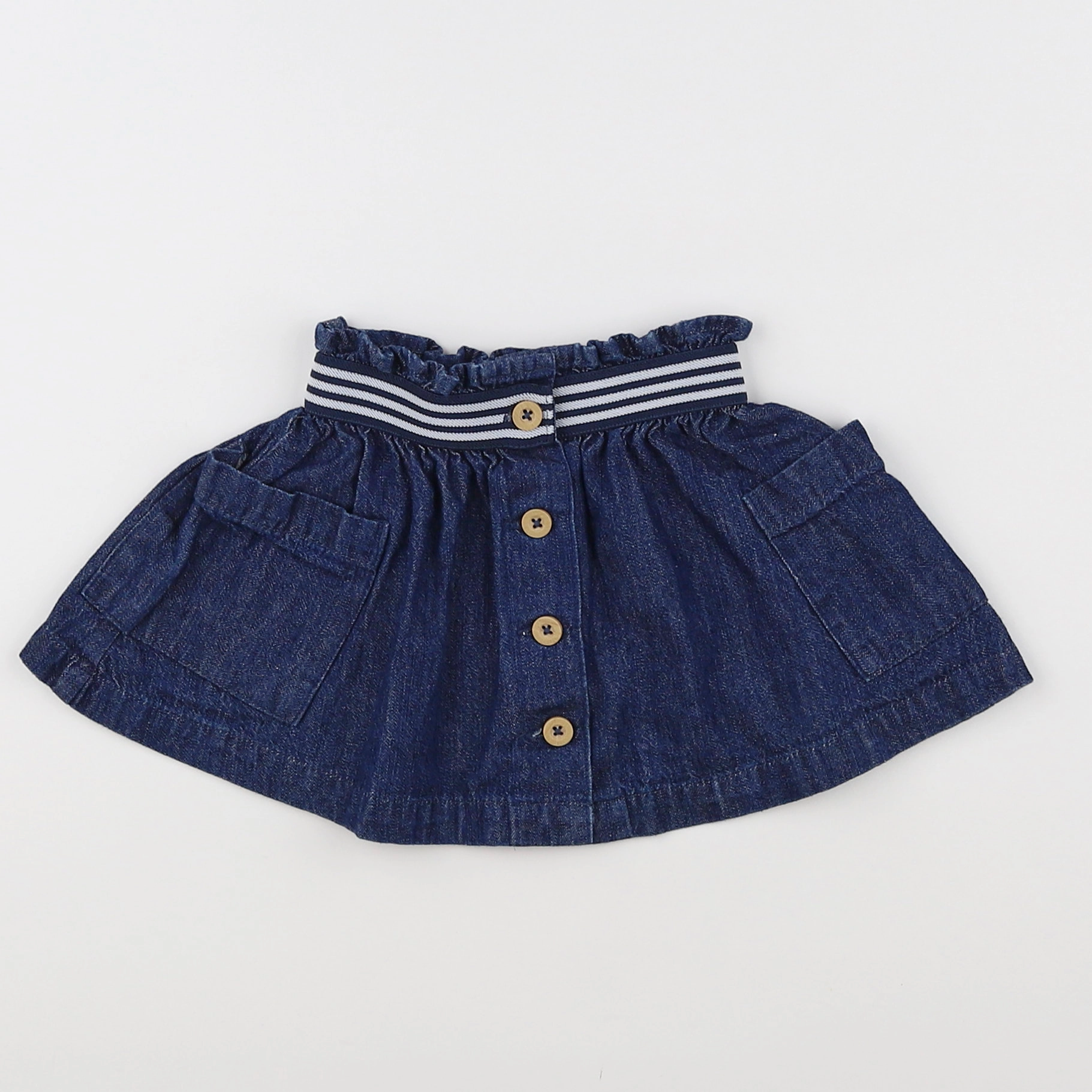 Vertbaudet - jupe bleu - 12 mois
