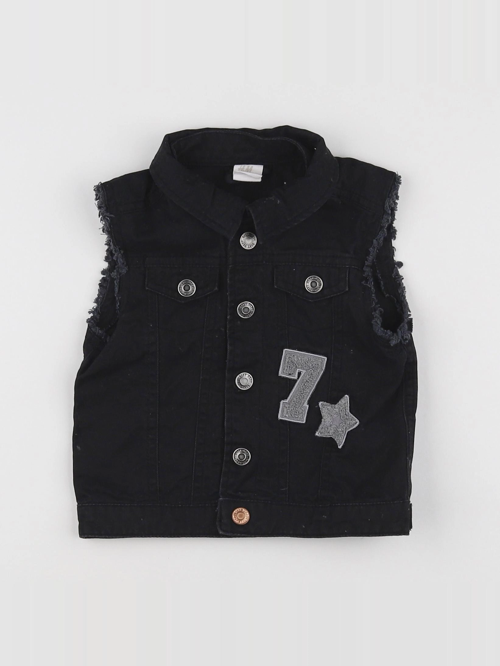 H&M - veste noir - 9/12 mois