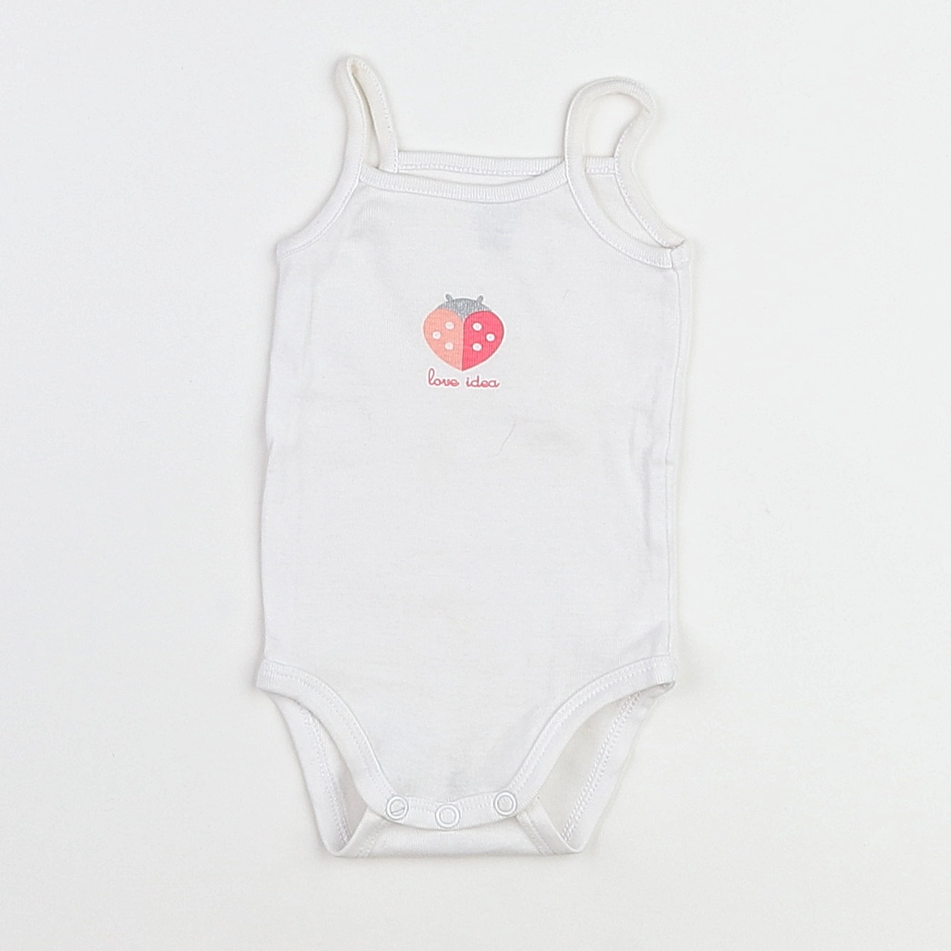 Petit Bateau - body rose, blanc - 3 mois