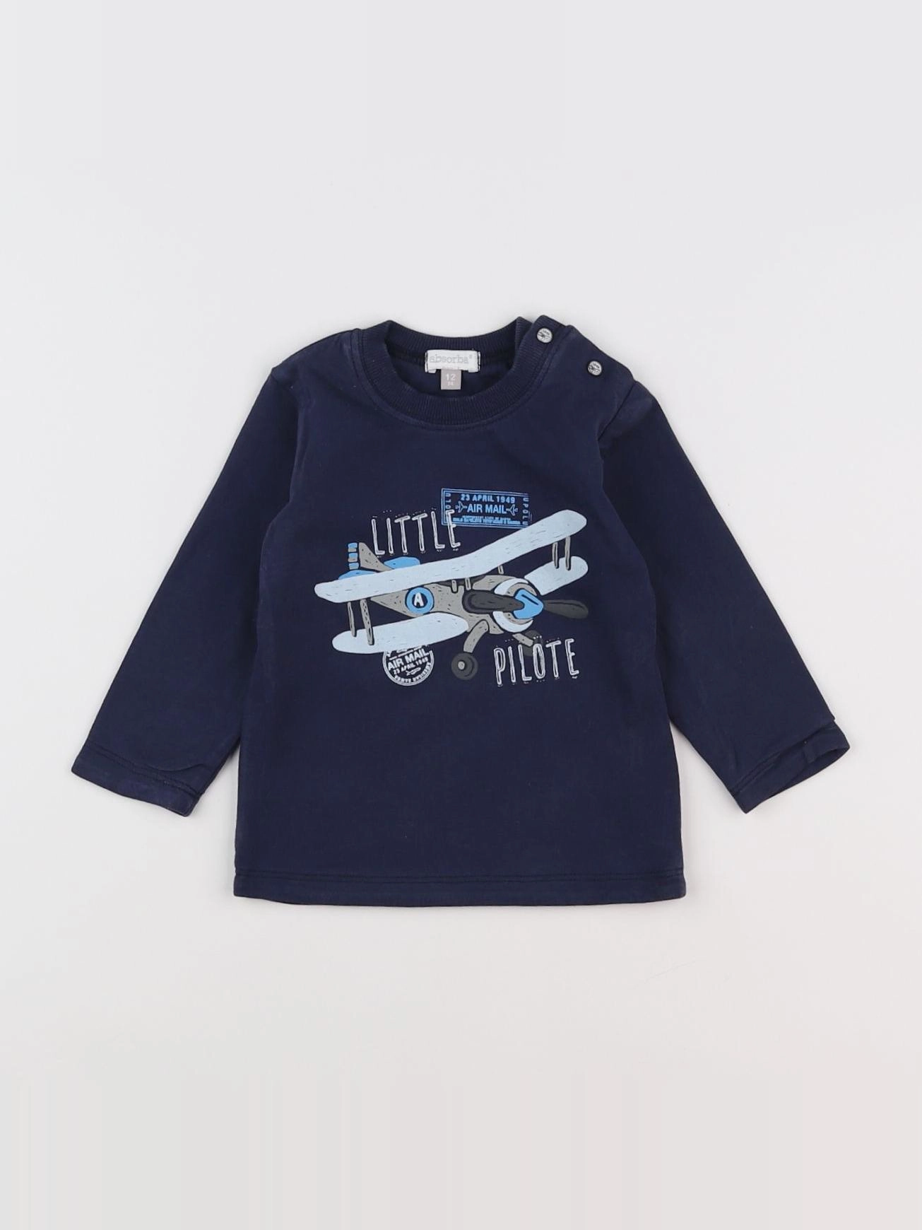Absorba - tee-shirt bleu - 12 mois