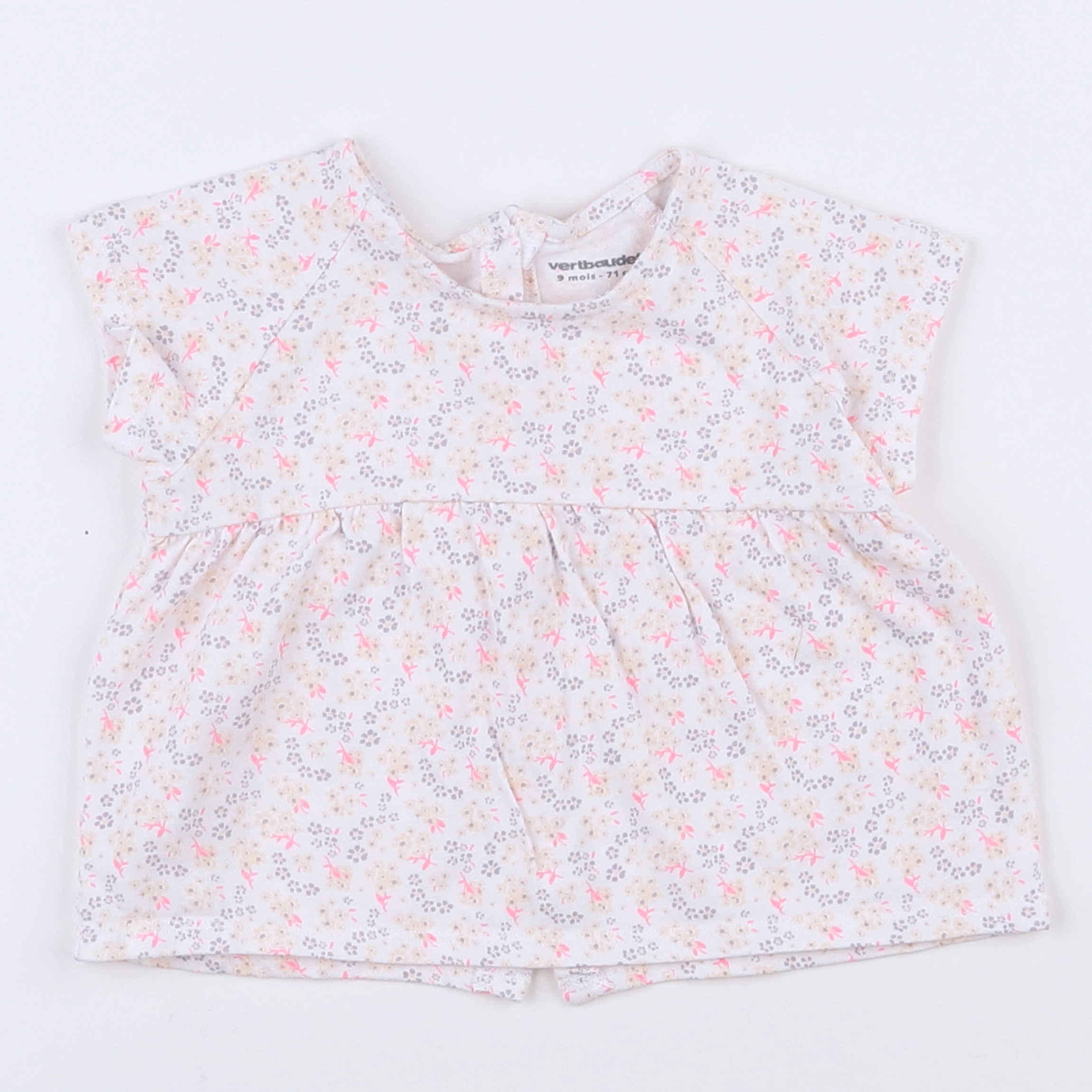 Vertbaudet - tee-shirt multicolore - 9 mois