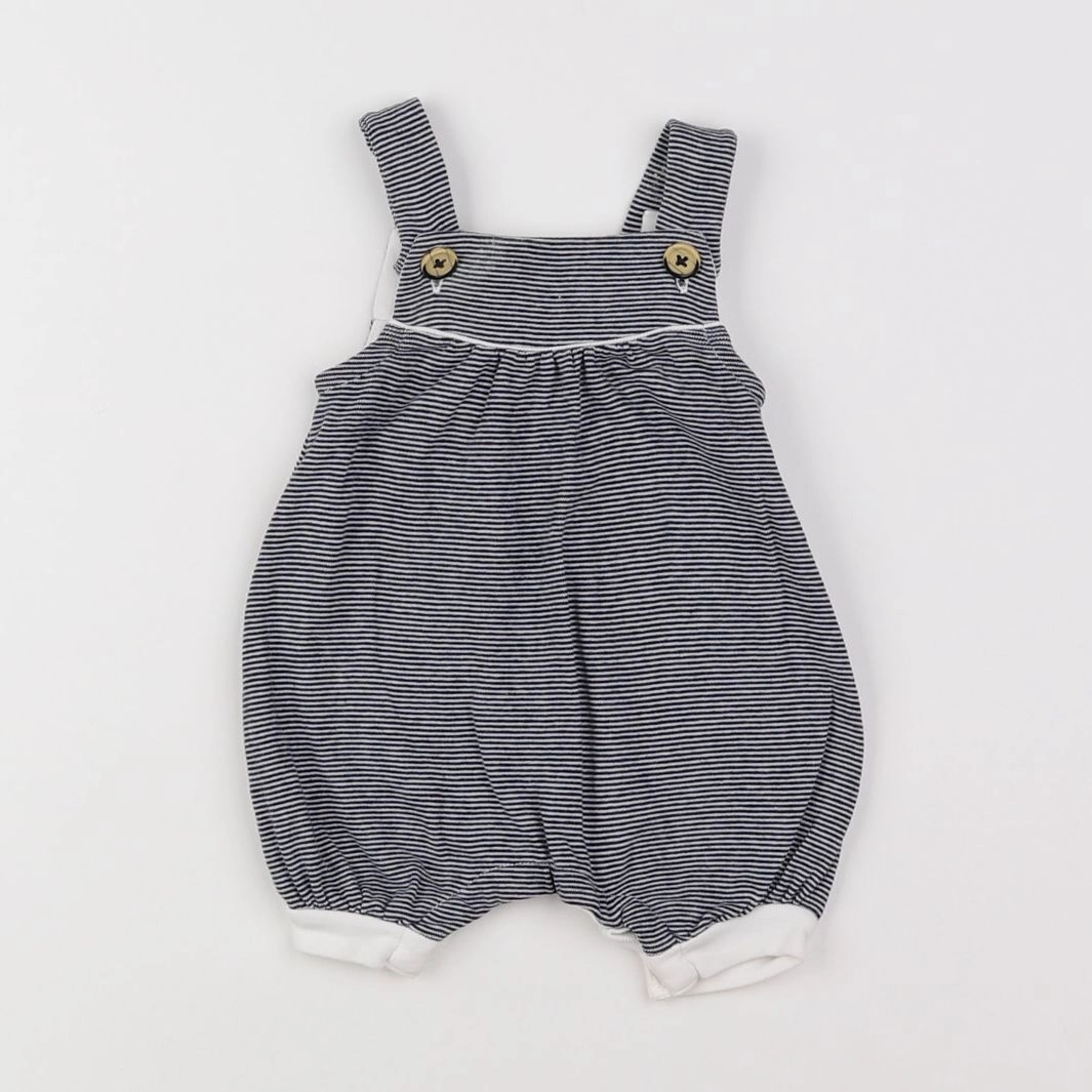 Petit Bateau - combinaison bleu - 1 mois