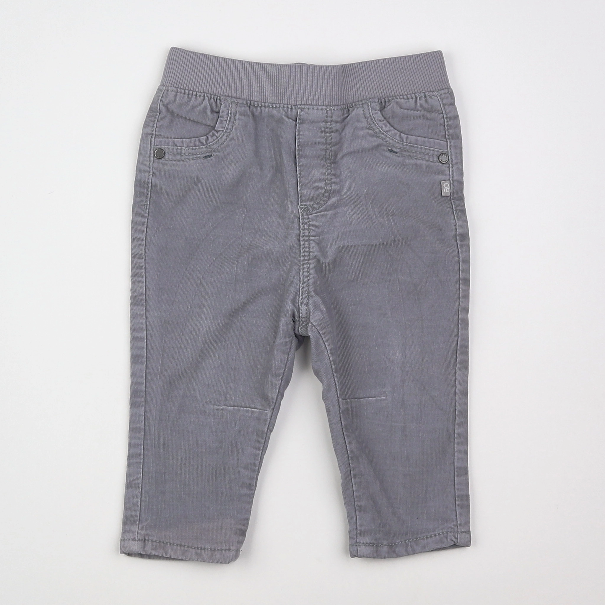 Obaïbi - pantalon doublé gris - 12 mois