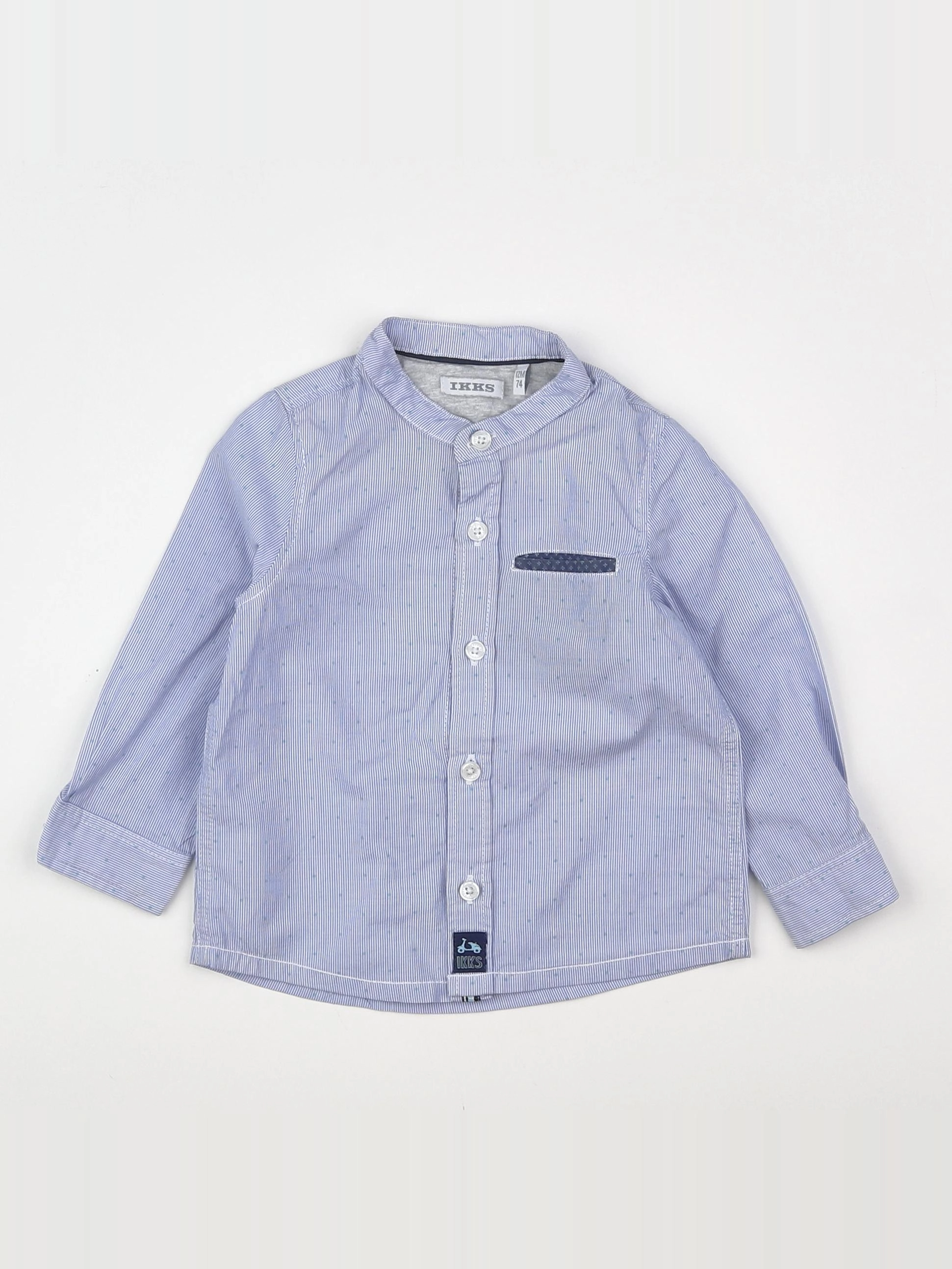 IKKS - chemise bleu - 12 mois
