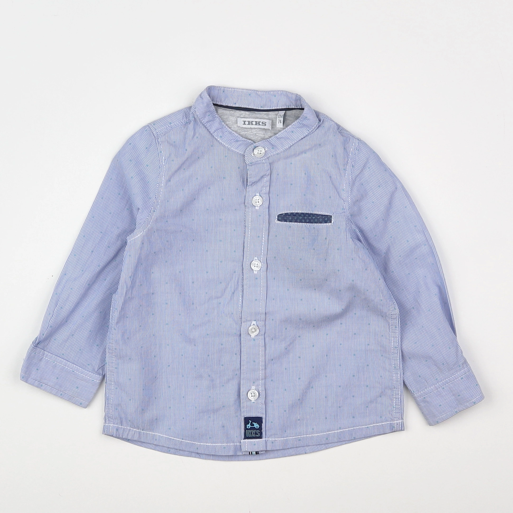 IKKS - chemise bleu - 12 mois