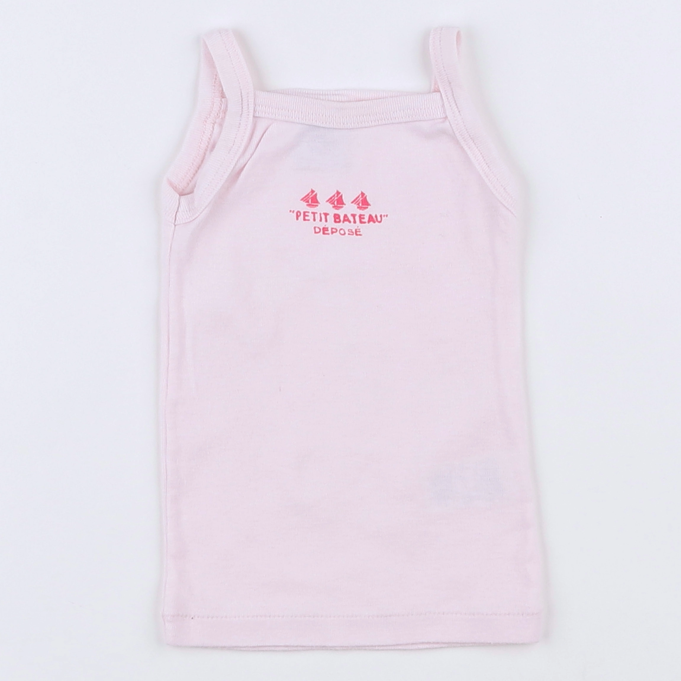 Petit Bateau - maillot de corps rose - 12 mois