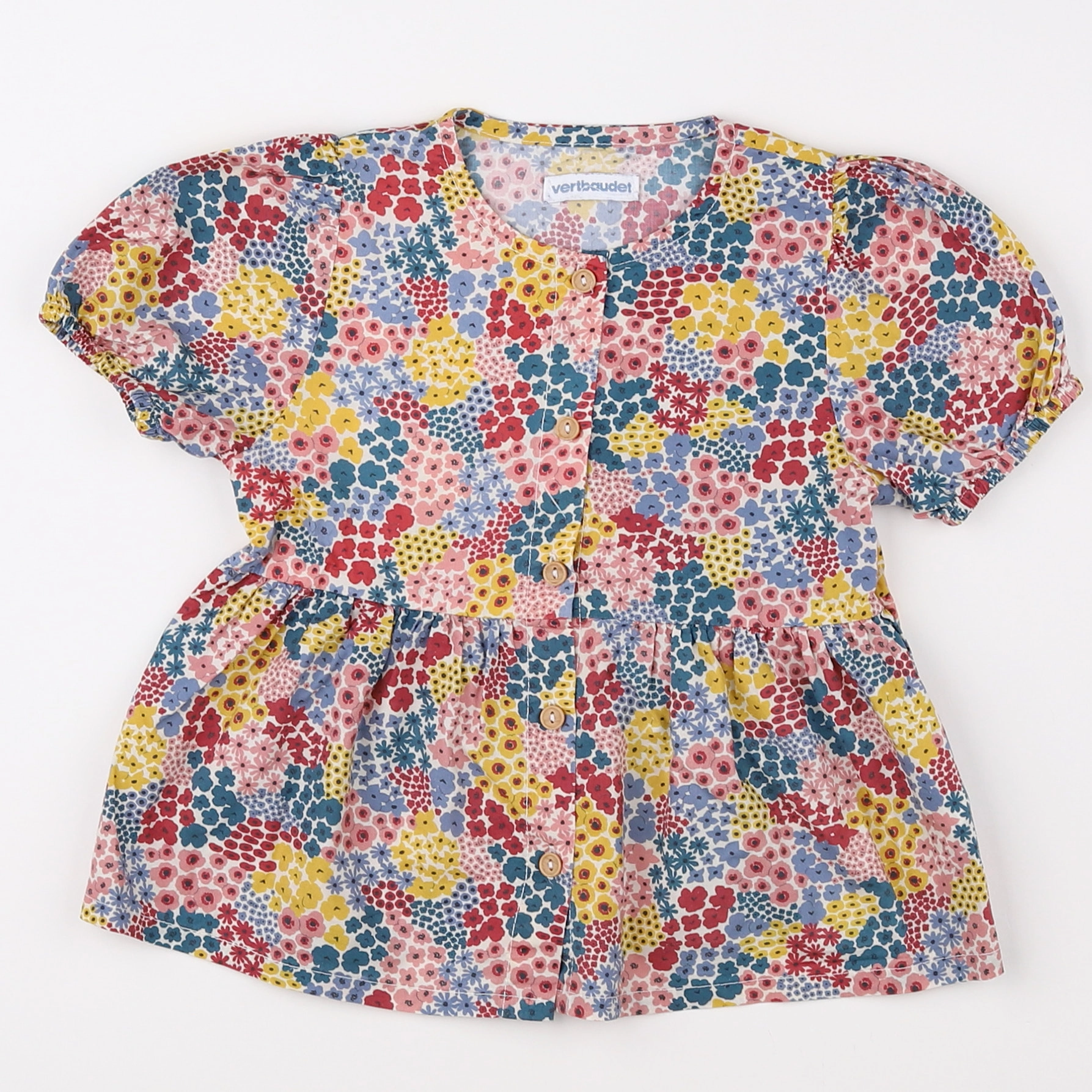 Vertbaudet - robe multicolore - 2 ans
