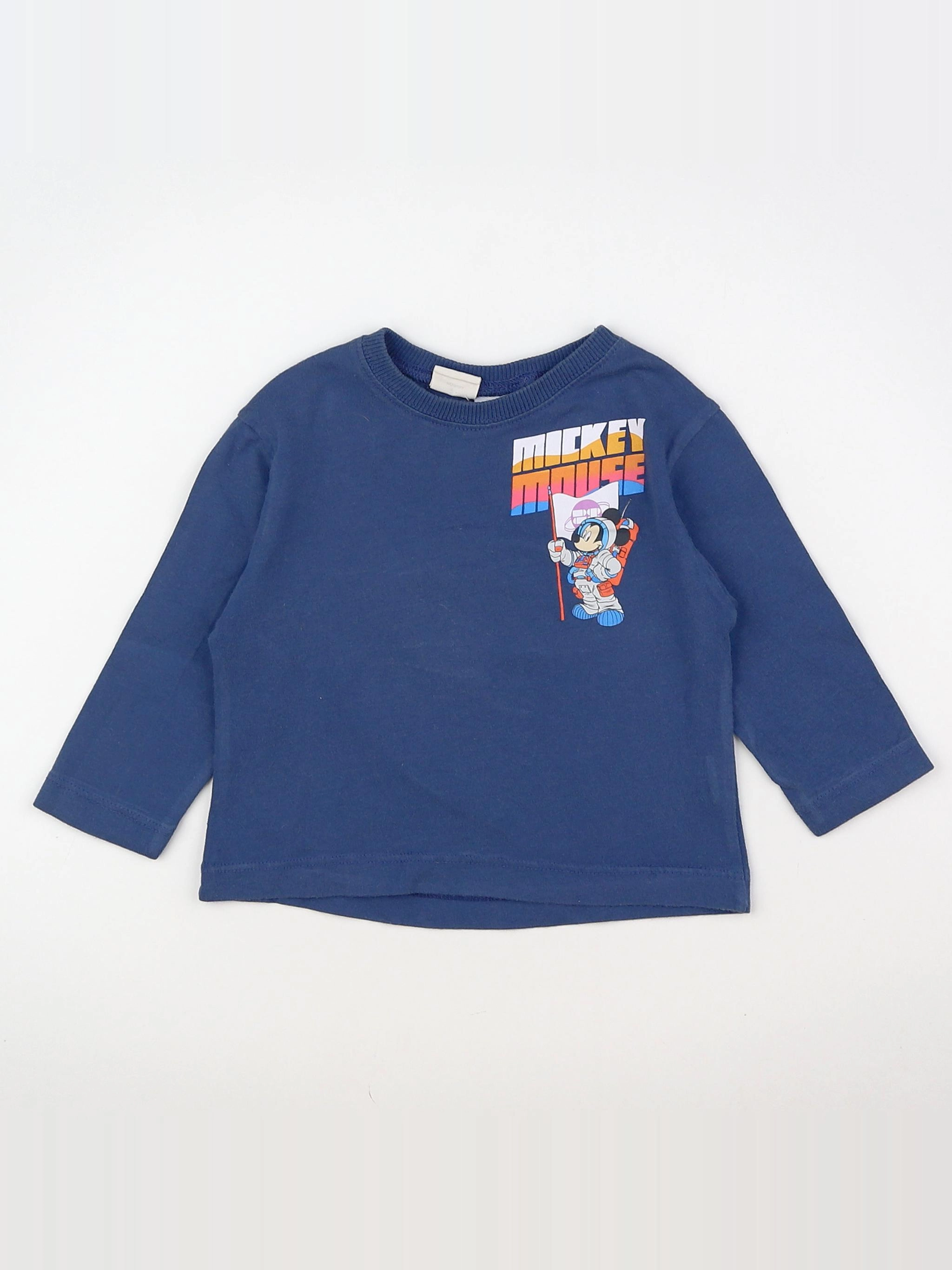 Zara - tee-shirt imprimé au dos bleu, multicolore - 3/6 mois