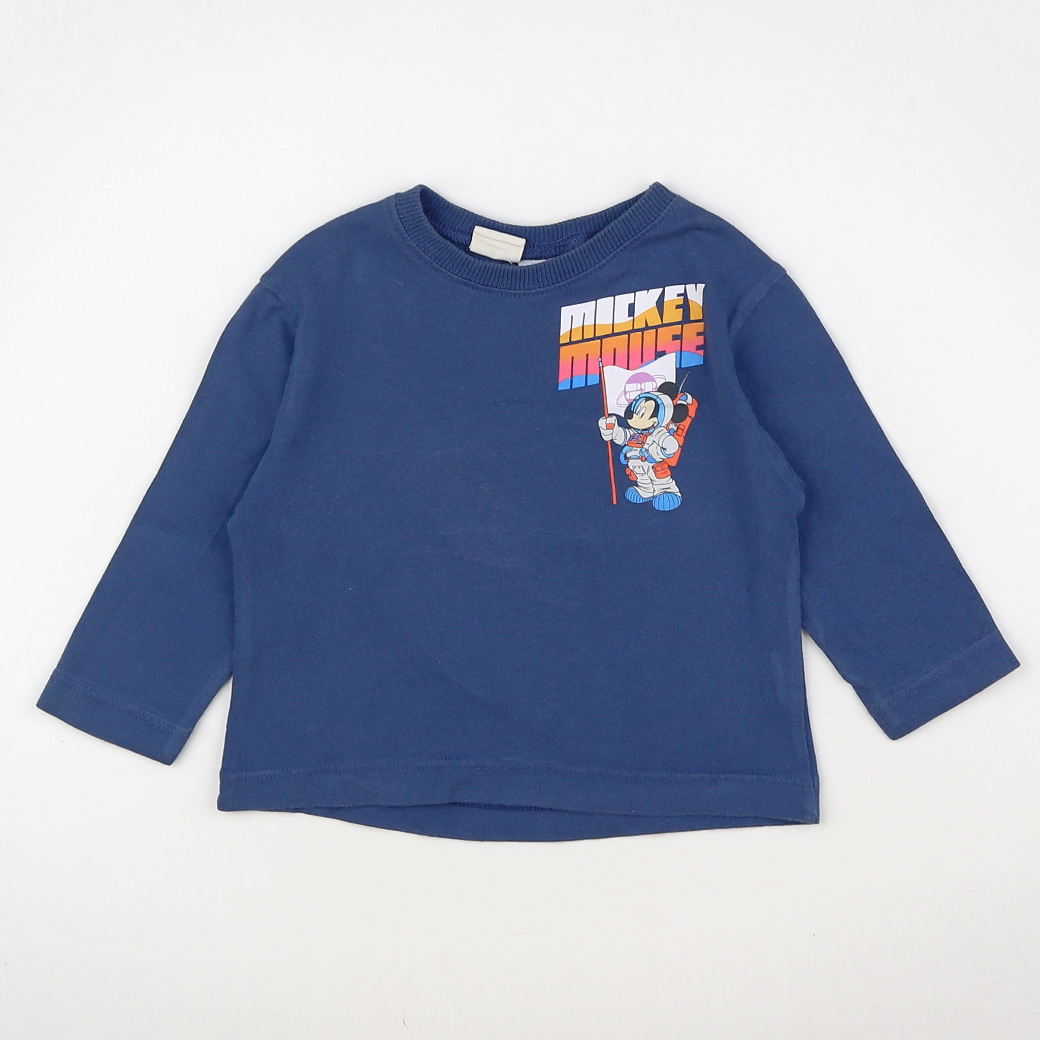 Zara - tee-shirt imprimé au dos bleu, multicolore - 3/6 mois