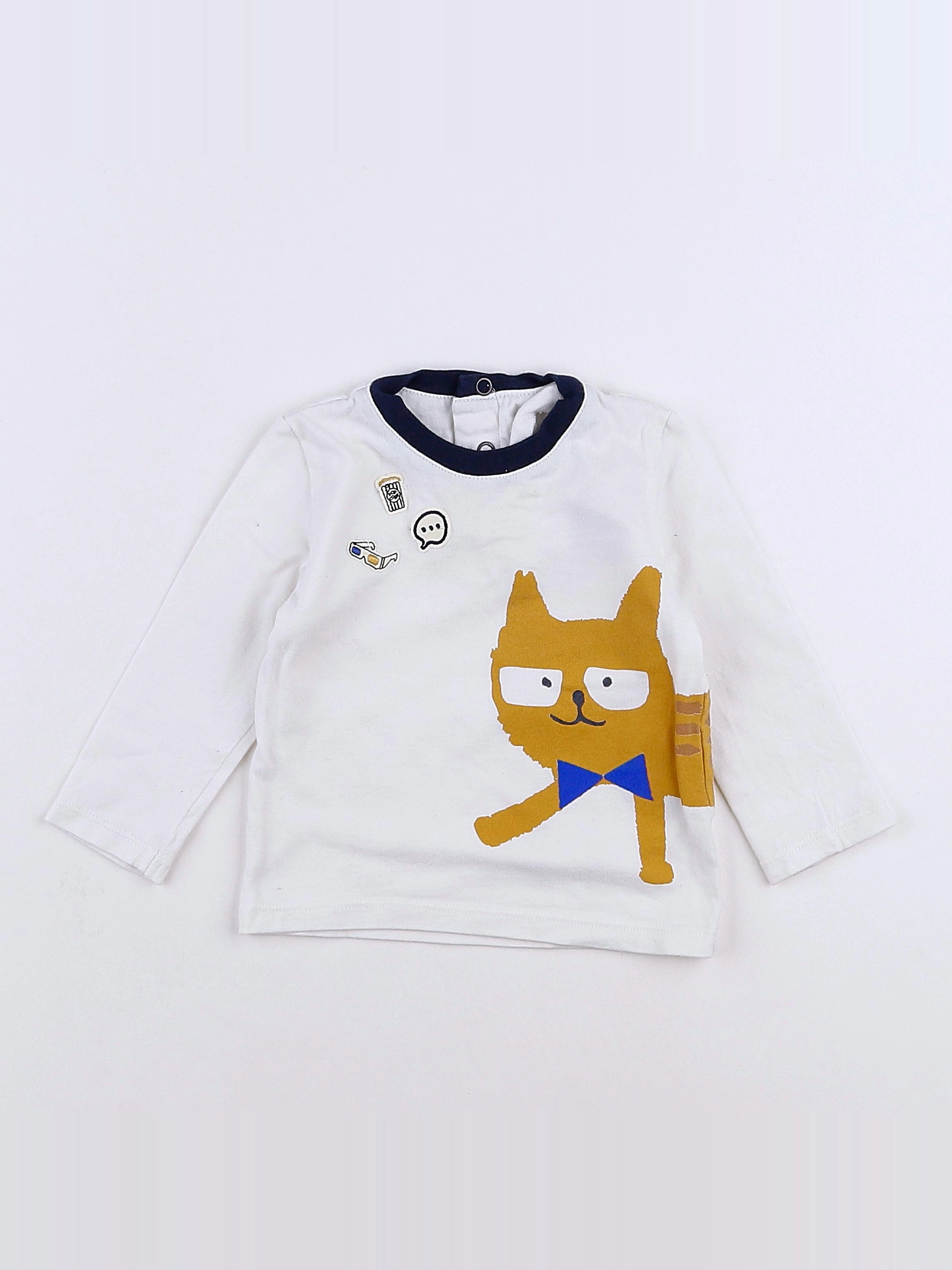 Catimini - tee-shirt blanc - 12 mois