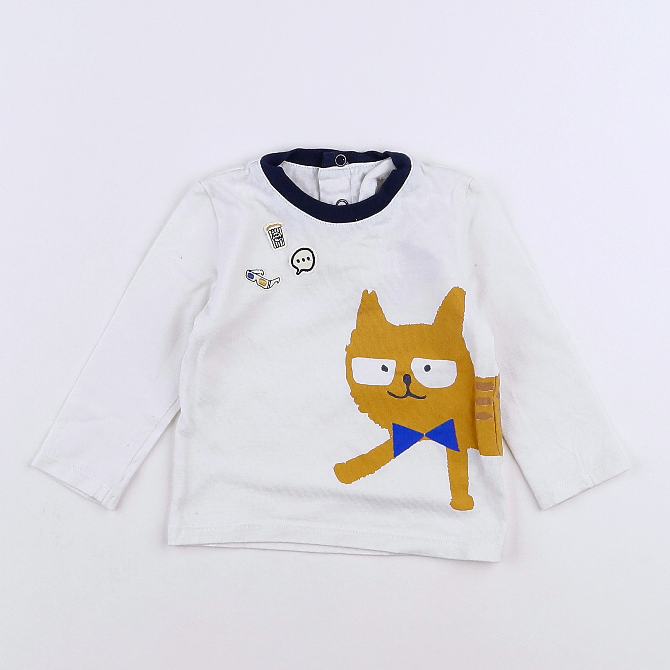 Catimini - tee-shirt blanc - 12 mois