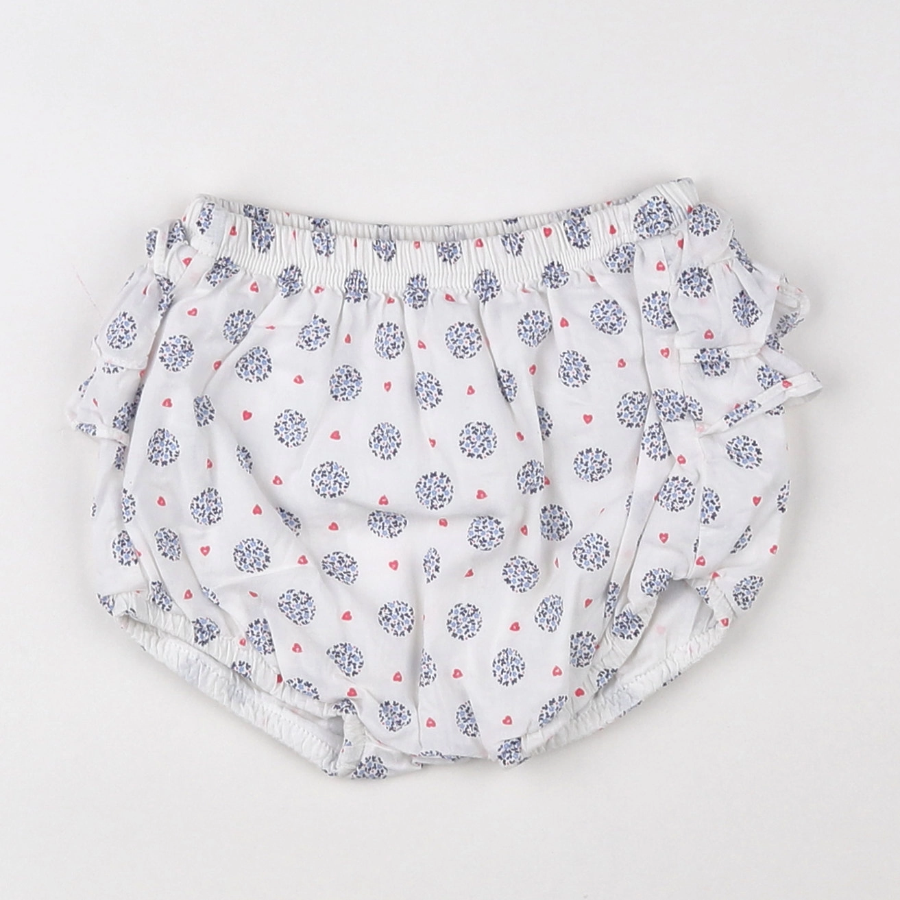 Absorba - bloomer blanc, bleu - 9 mois