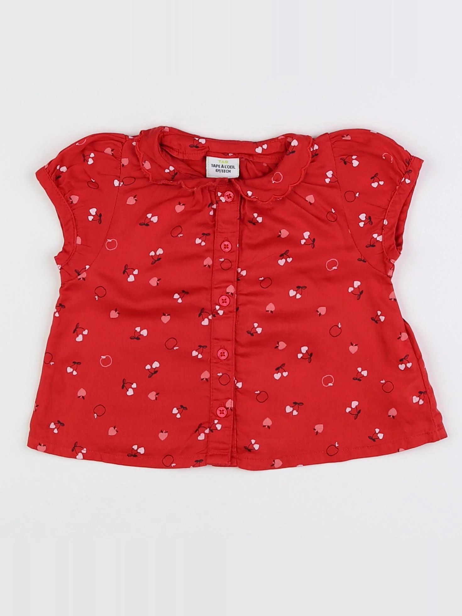 Tape à l'oeil - blouse rouge, multicolore - 6 mois