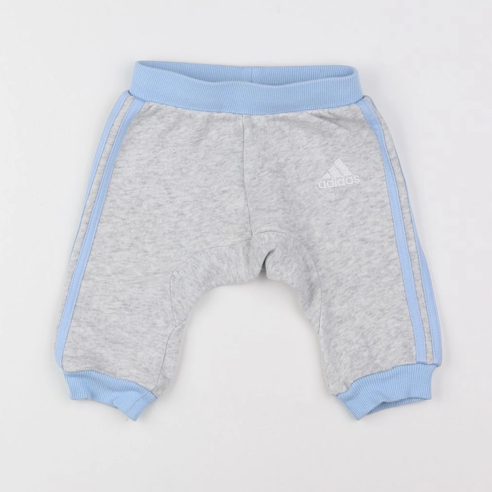 Adidas - jogging gris - 0/3 mois