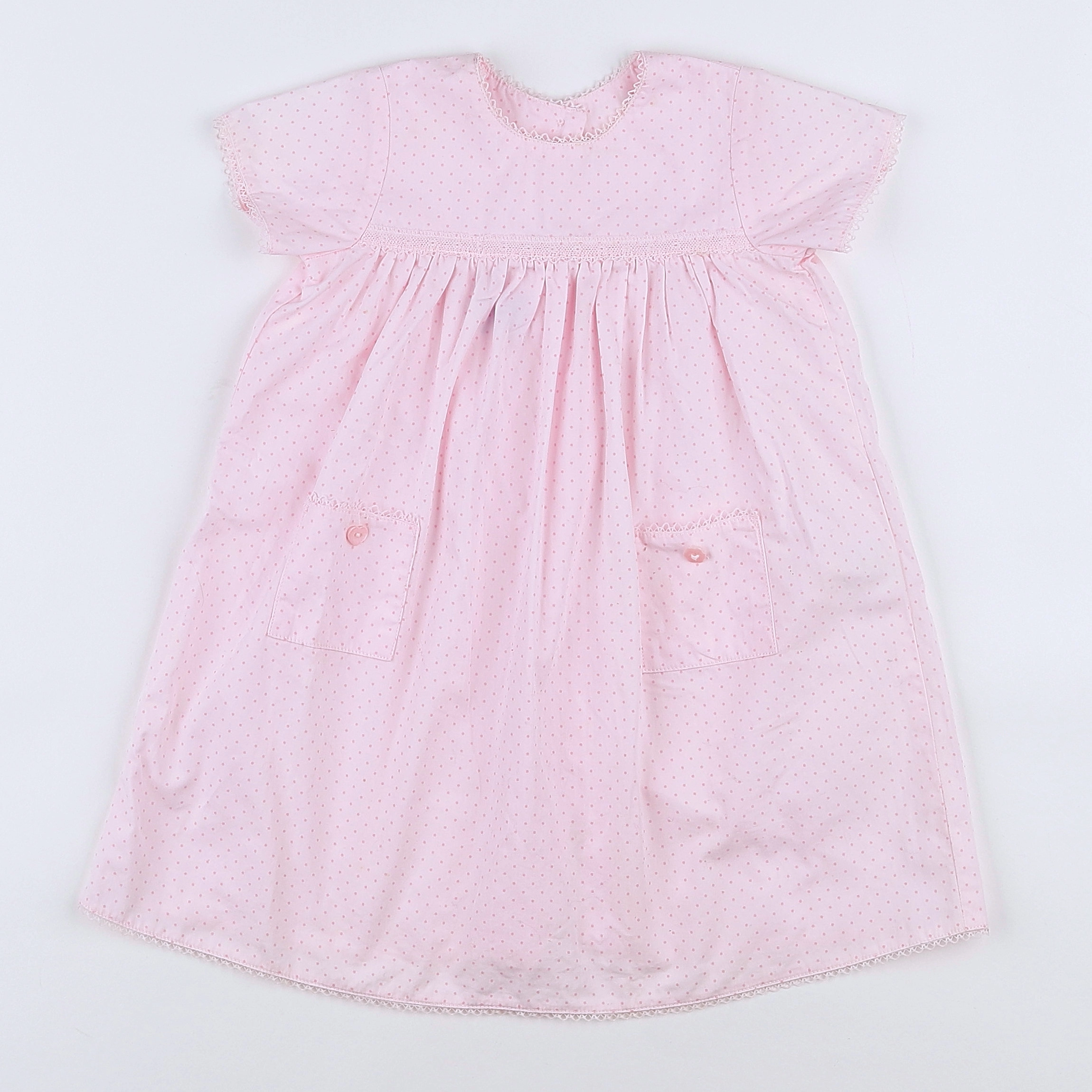 Petit Bateau - robe rose - 12 mois