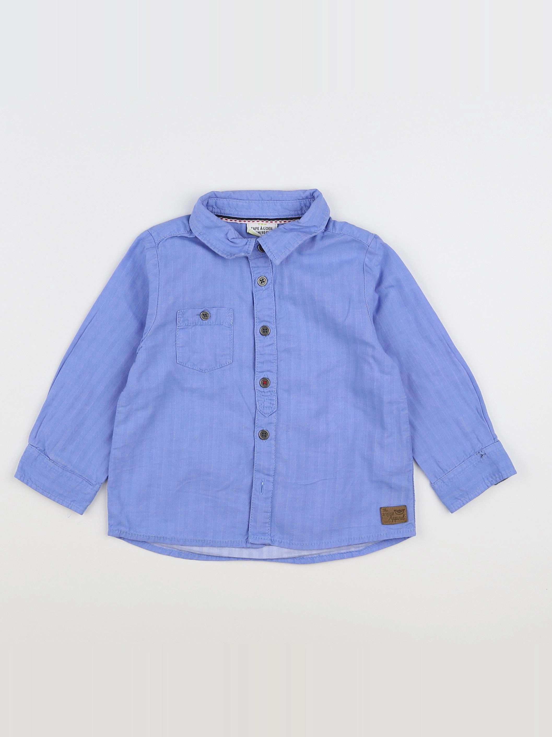 Tape à l'oeil - chemise bleu - 18 mois